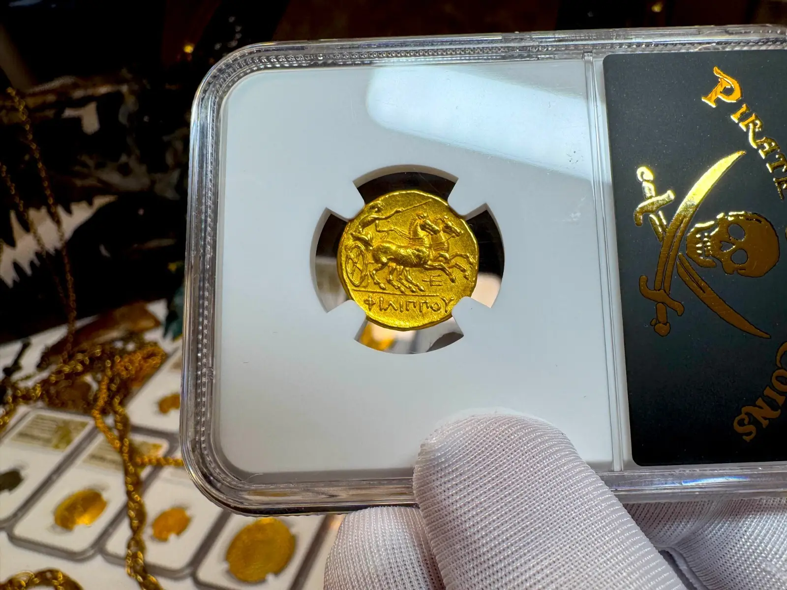 Kingdom of Macedon "Philip II" 359BC Stater NGC Ch AU (Alexander the Great's Father)  19