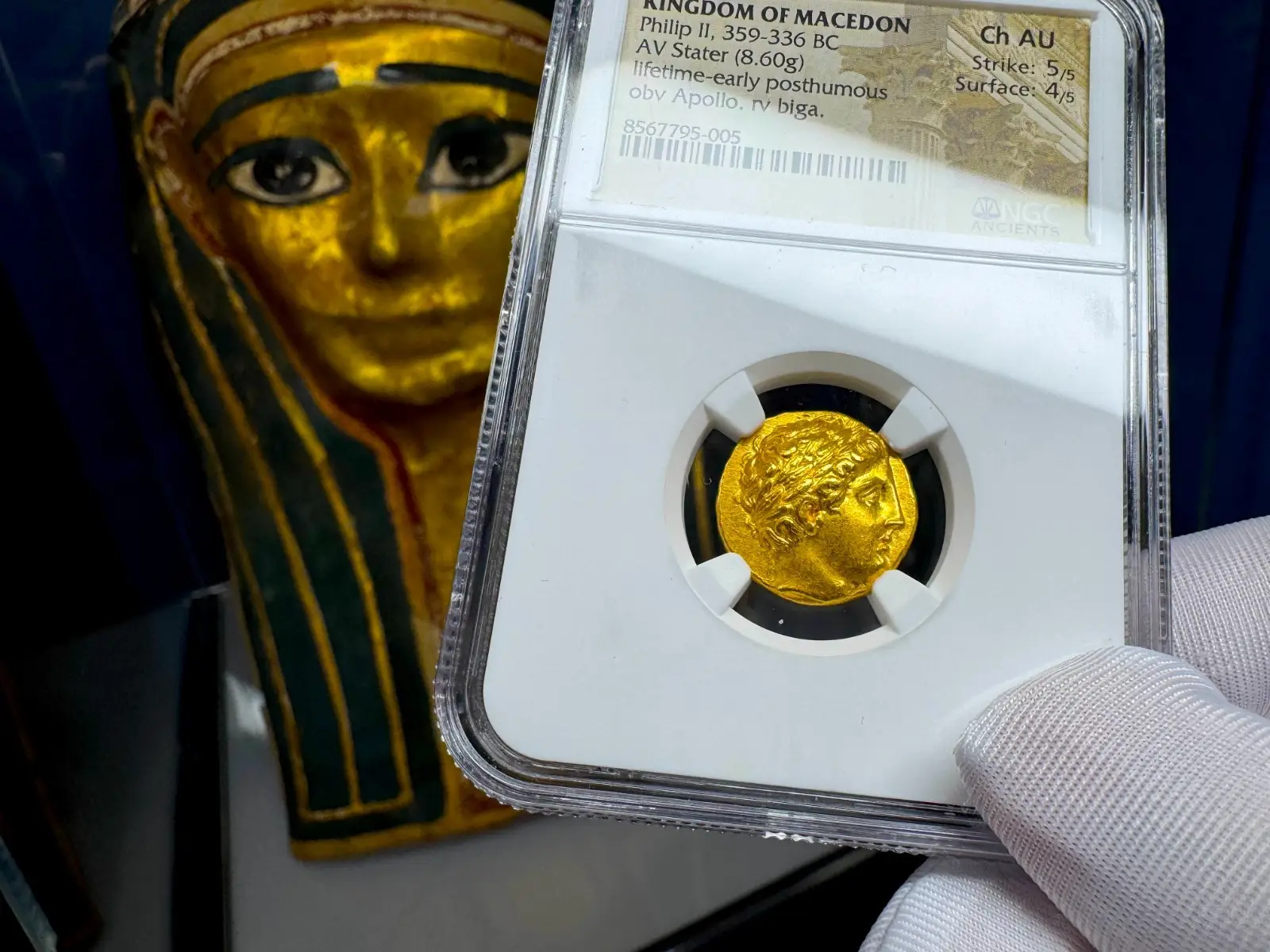 Kingdom of Macedon "Philip II" 359BC Stater NGC Ch AU (Alexander the Great's Father)  17