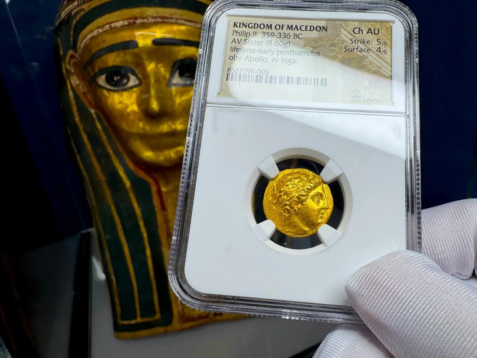 Kingdom of Macedon "Philip II" 359BC Stater NGC Ch AU (Alexander the Great's Father)  20