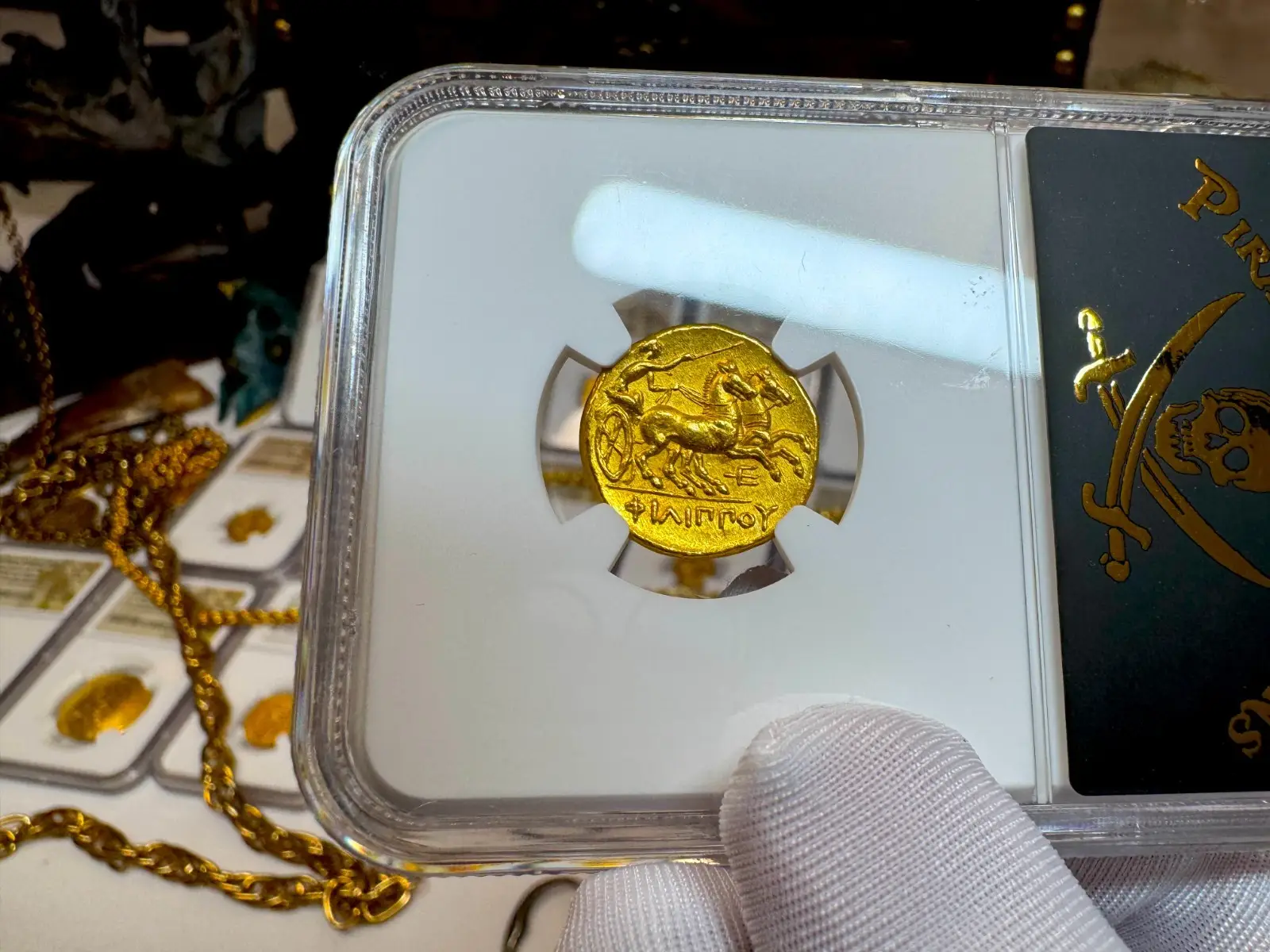 Kingdom of Macedon "Philip II" 359BC Stater NGC Ch AU (Alexander the Great's Father)  8