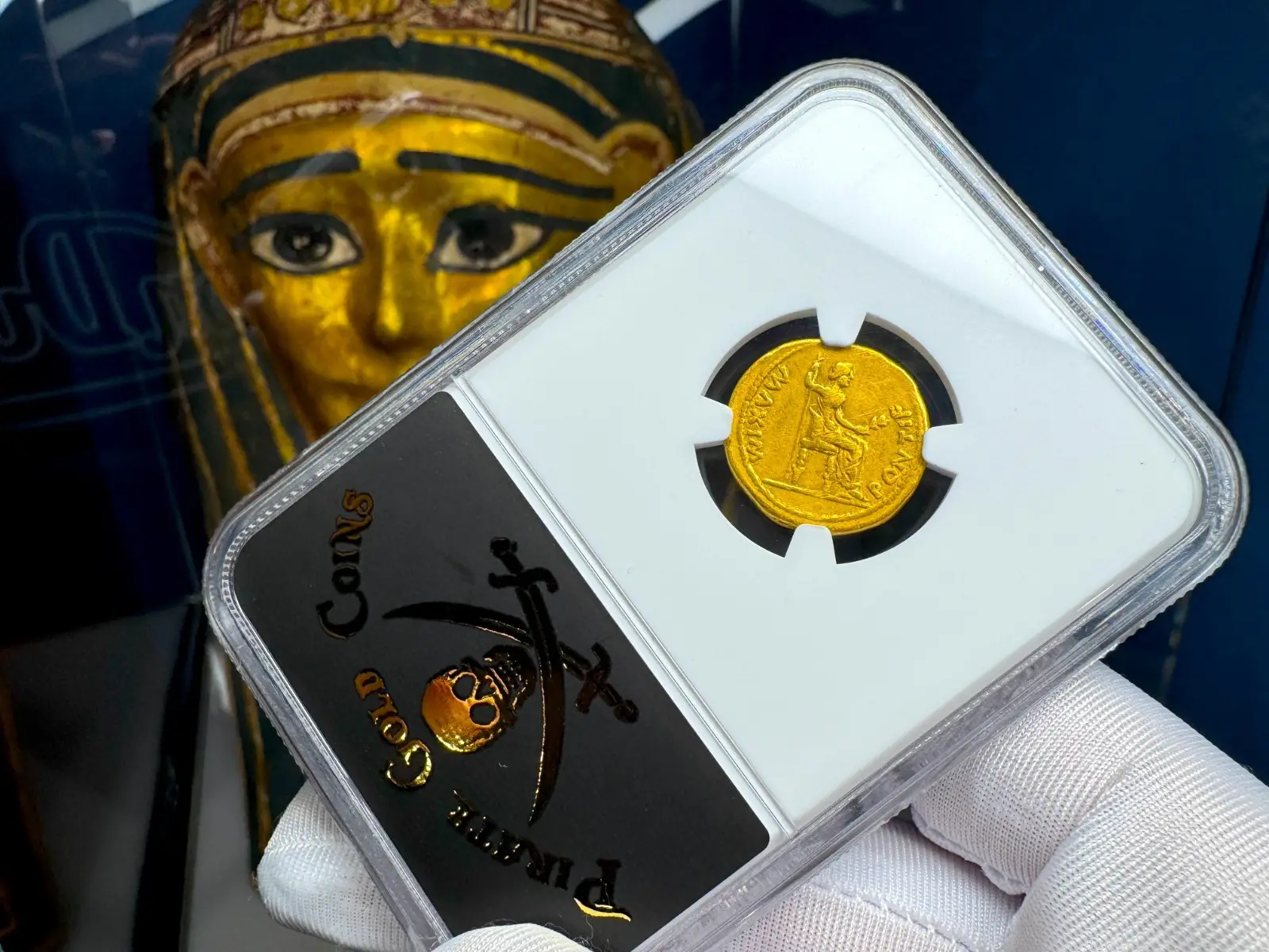 Roman Empire "Tiberius- 2nd of 12 Caesars" 14AD Aureus NGC VF 3