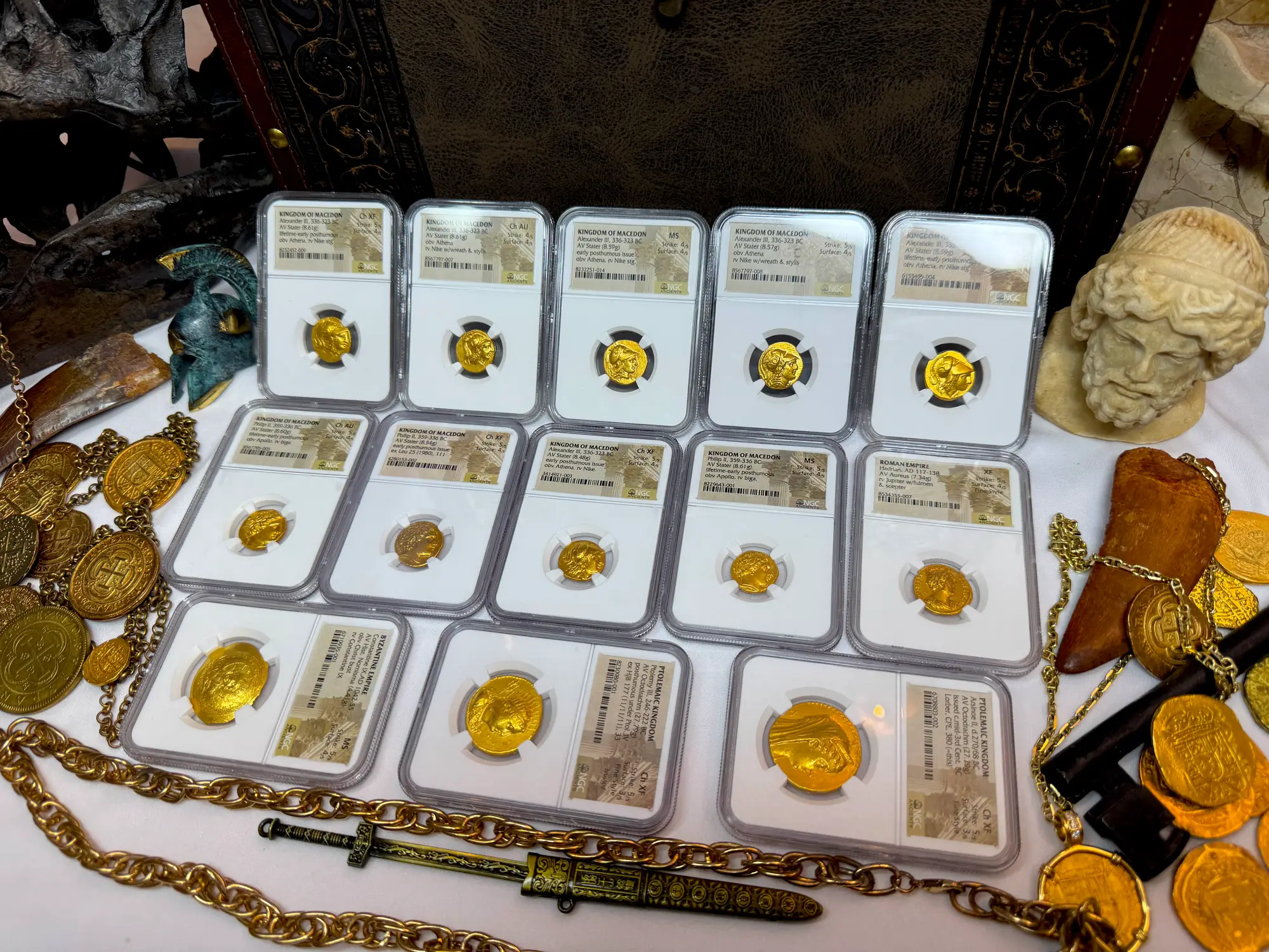 Kingdom of Macedon "Alexander the Great" 336BC Stater NGC Ch AU  11