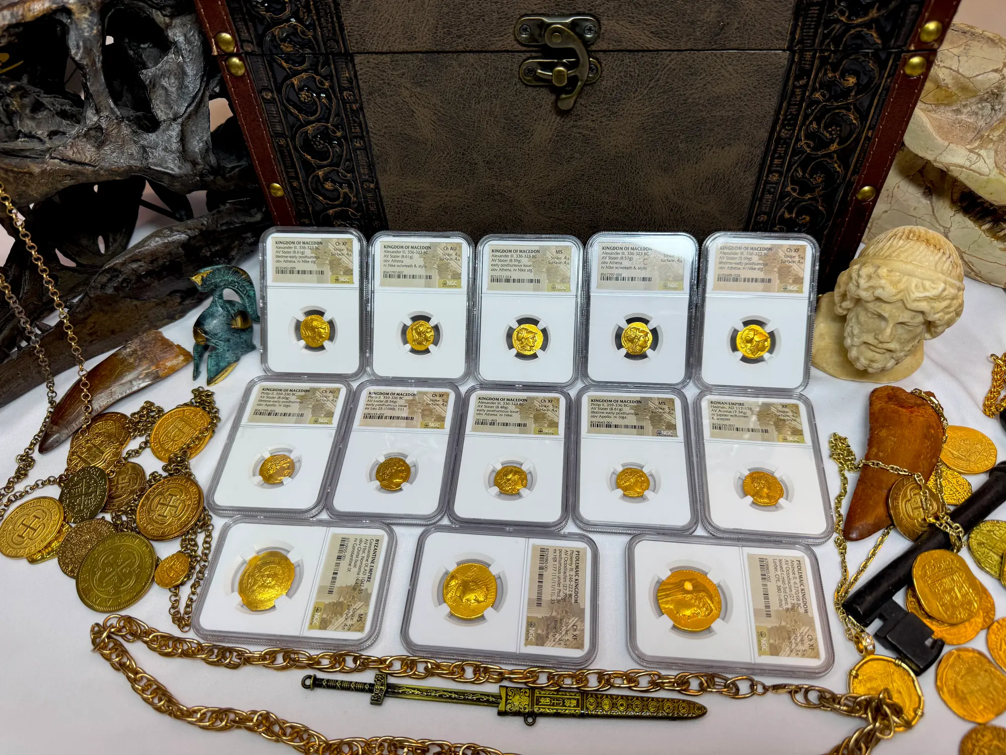 Kingdom of Macedon "Alexander the Great" 336BC Stater NGC Ch AU  10