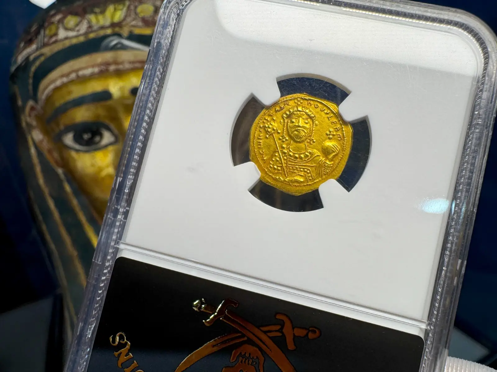 Byzantine Empire "Jesus Christ" Constantine IX Bust 1042AD NGC Ch AU 17