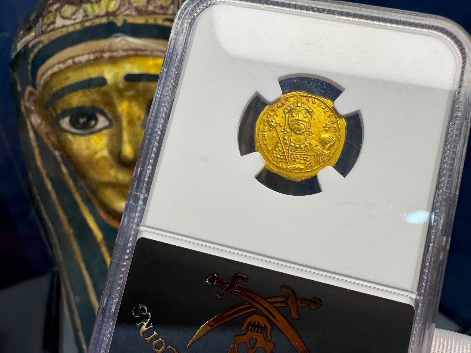 Byzantine Empire "Jesus Christ" Constantine IX Bust 1042AD NGC Ch AU 15