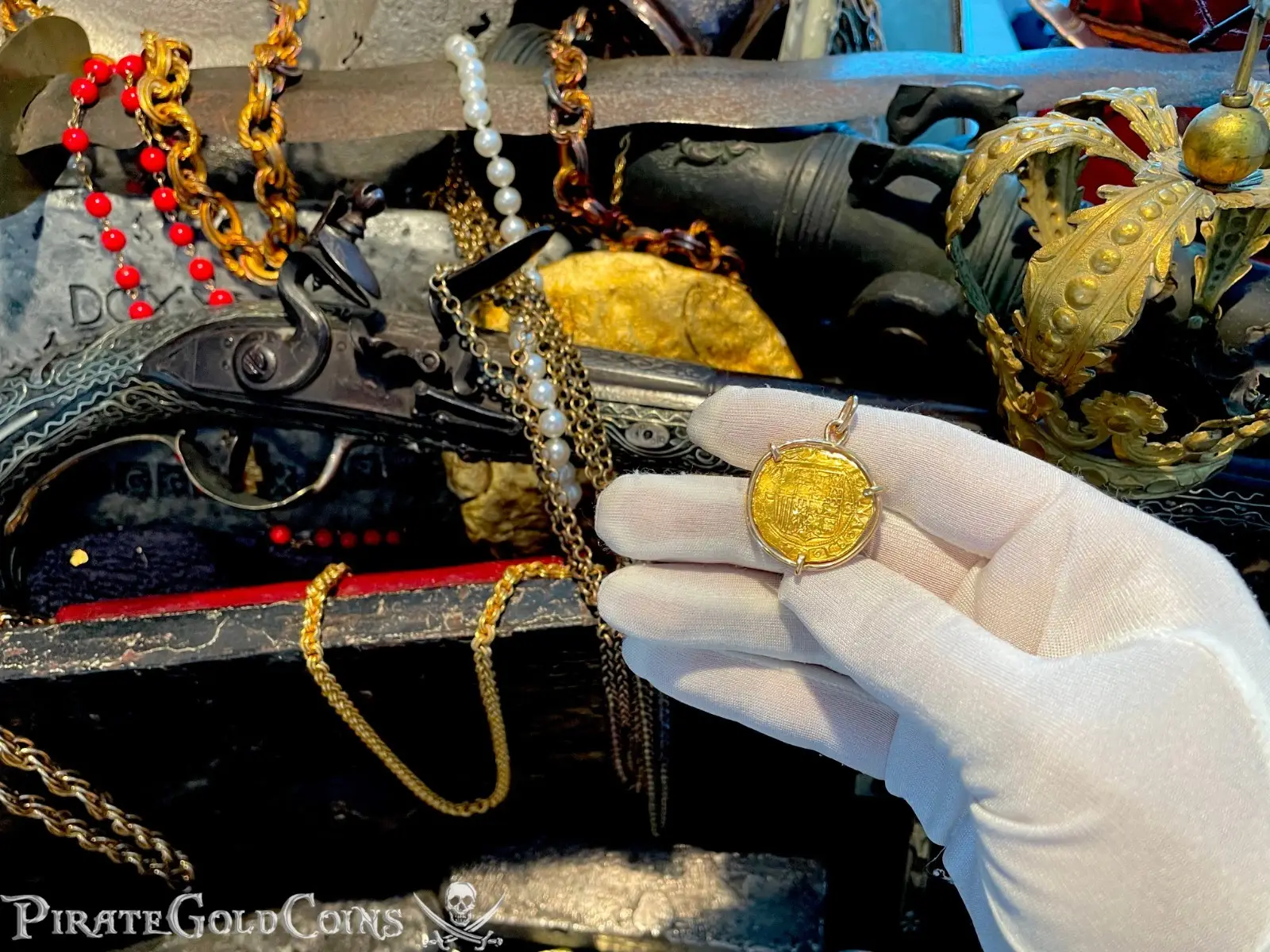 Spain 1 Escudo 1516-56 "Joanna" Pendant Neckalce 13