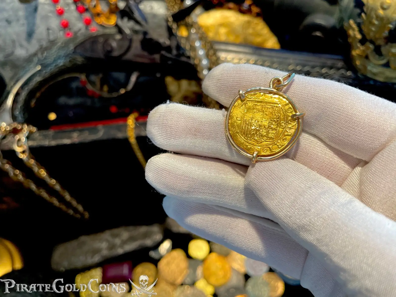 Spain 1 Escudo 1516-56 "Joanna" Pendant Neckalce 6