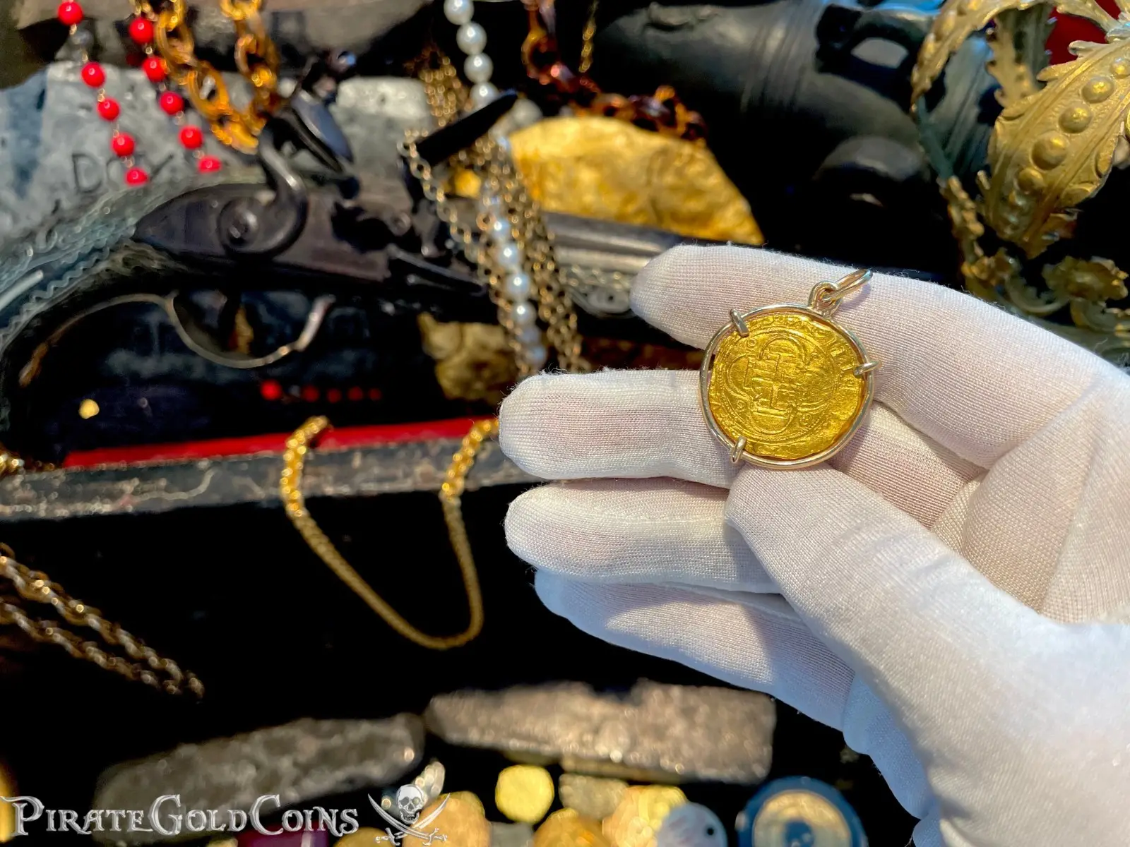 Spain 1 Escudo 1516-56 "Joanna" Pendant Neckalce 21