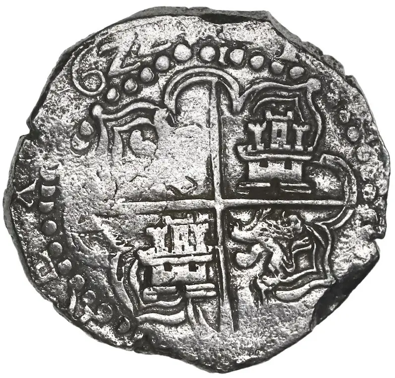 Bolivia 8 Reales 1622 Dated "Atocha 1622 Shipwreck" PCGS Grade 1 Mel Fisher COA 3