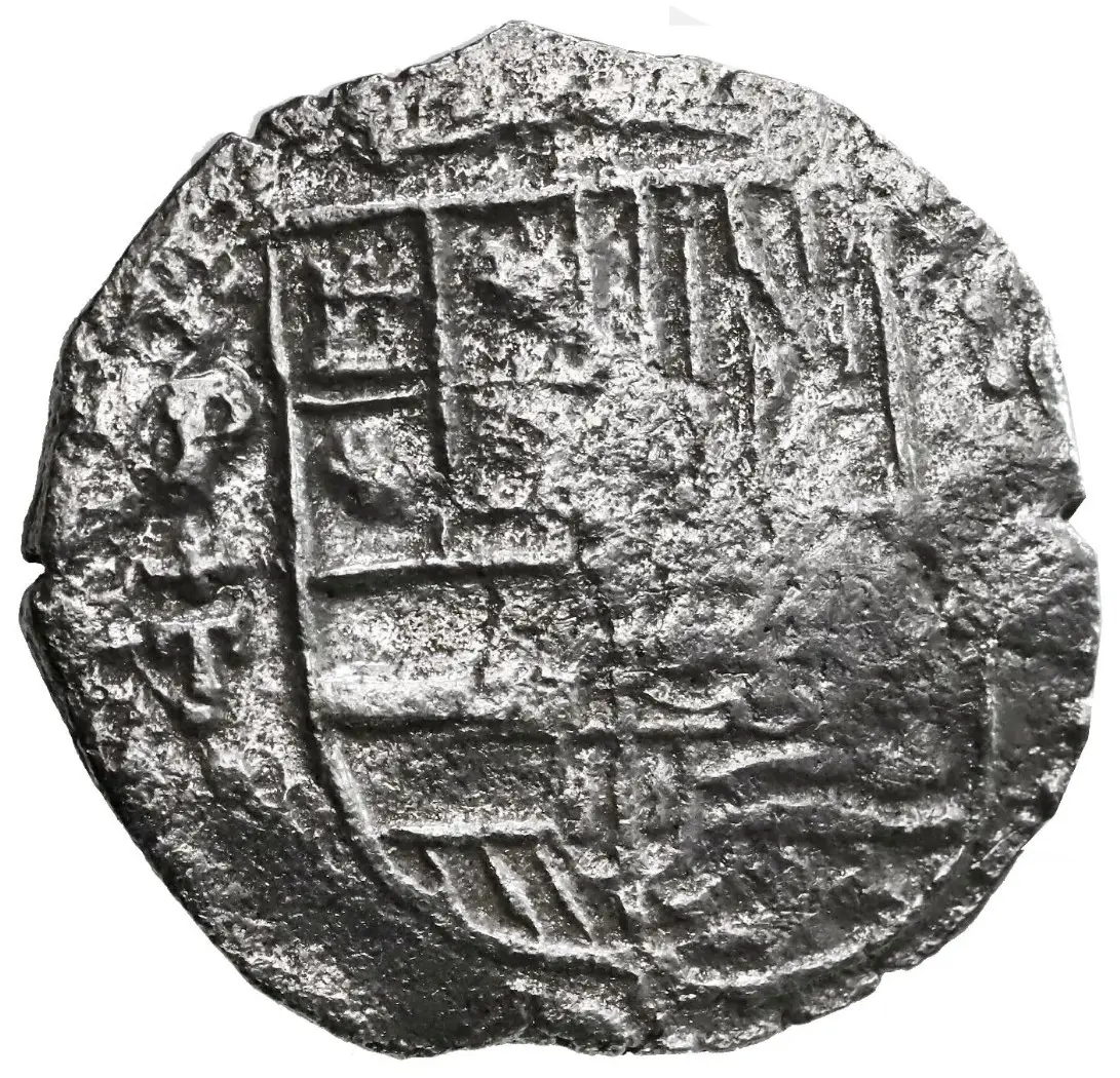 Bolivia 8 Reales 1622 Dated "Atocha 1622 Shipwreck" PCGS Grade 1 Mel Fisher COA 9