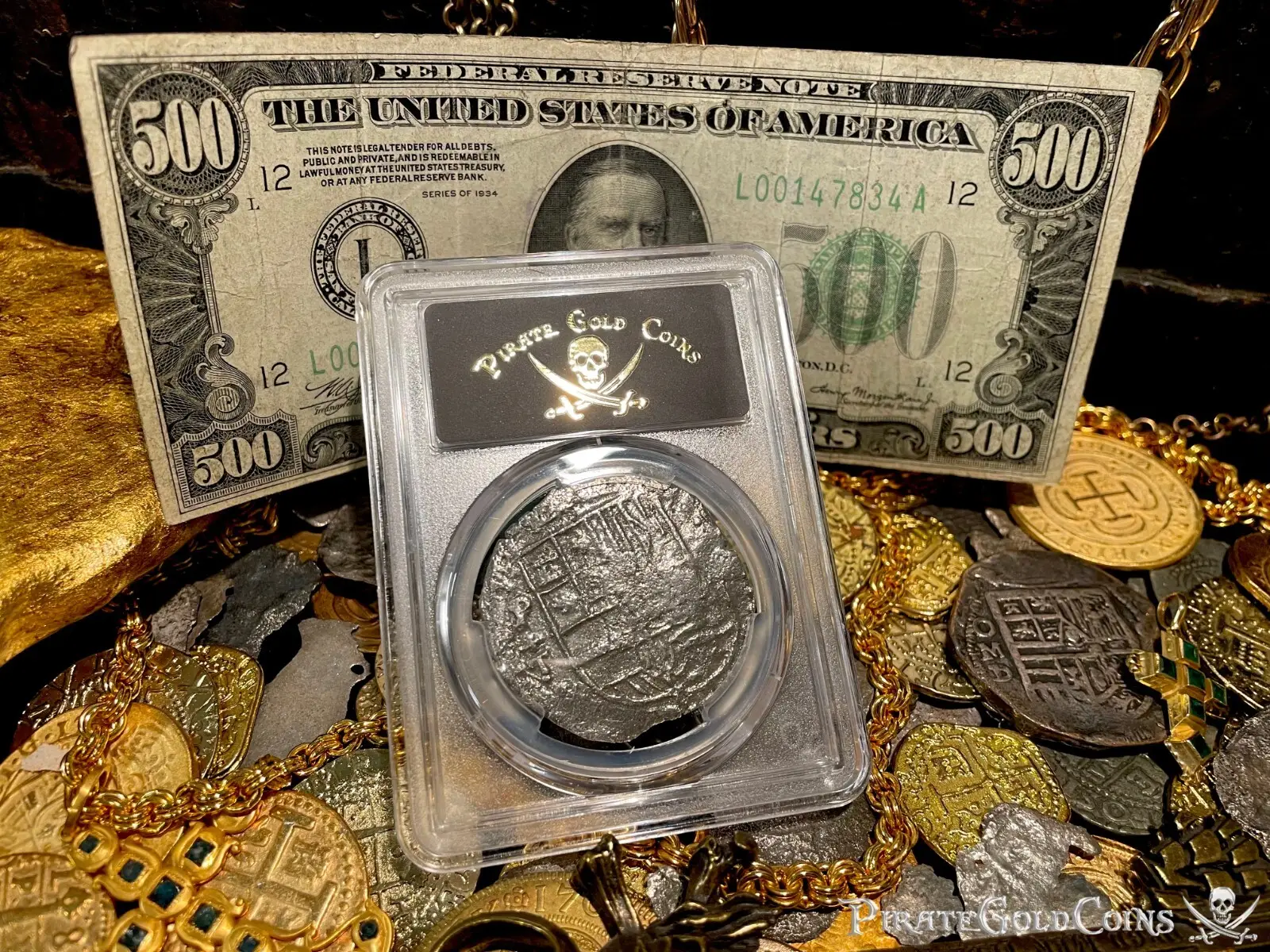 Bolivia 8 Reales 1622 Dated "Atocha 1622 Shipwreck" PCGS Grade 1 Mel Fisher COA 10