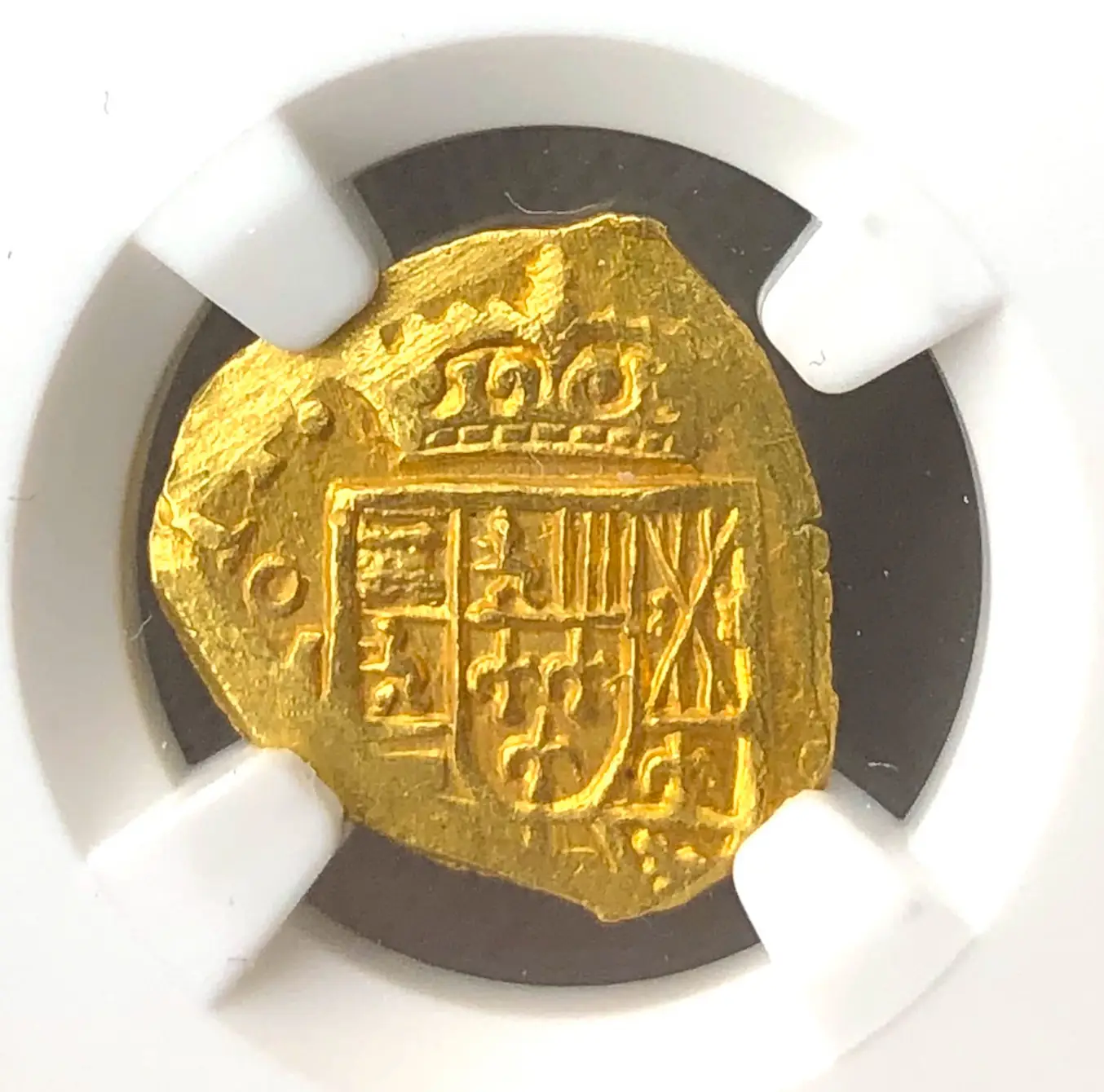 Mexico 1 Escudo 1714 "Full Crown- 1715 Fleet Shipwreck" NGC 64