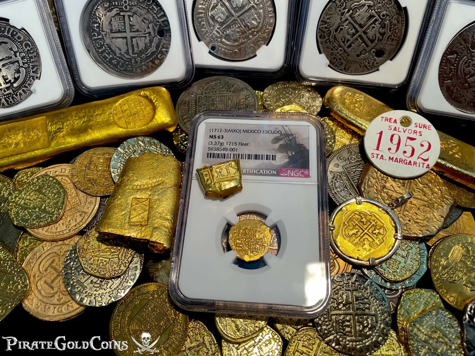 MEXICO 1 Escudo 1712-13 “1715 Fleet Shipwreck" NGC 63  12