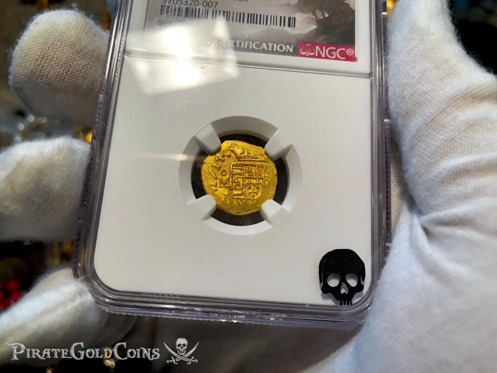 Mexico 1 Escudo 1714 "1715 Fleet Shipwreck" NGC 65  2