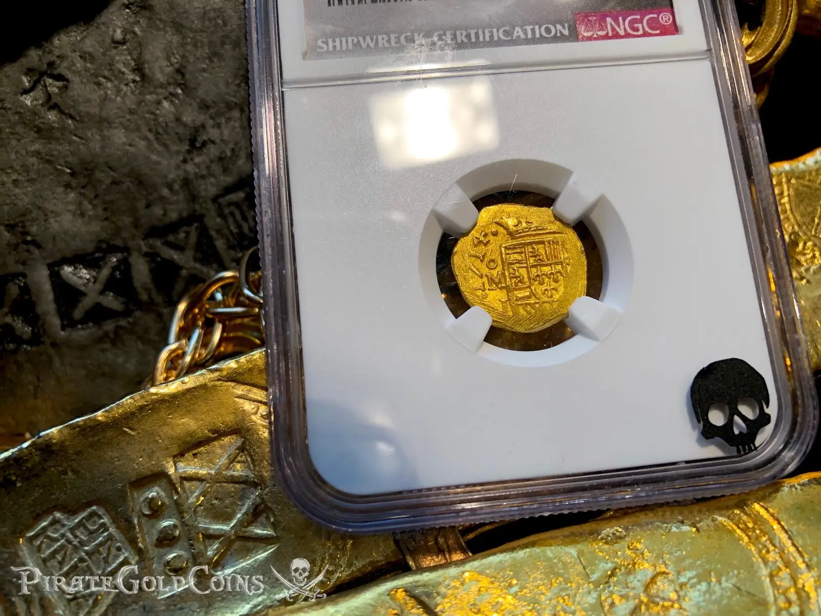 Mexico 1 Escudo 1714 "1715 Fleet Shipwreck" NGC 65  8
