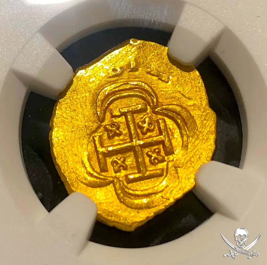 Mexico 1 Escudo 1714 "1715 Fleet Shipwreck" NGC 65  2