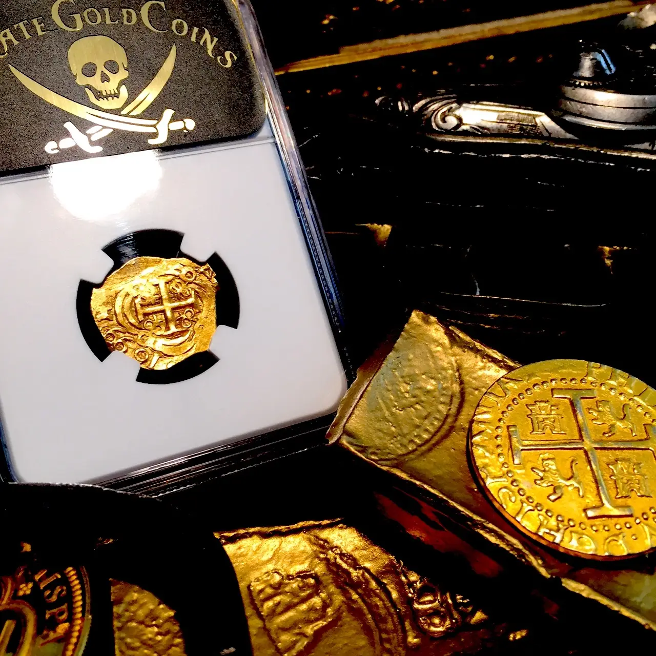 Colombia 2 Escudos 1699 "Dated! 1715 Fleet Shipwreck" NGC 63  3