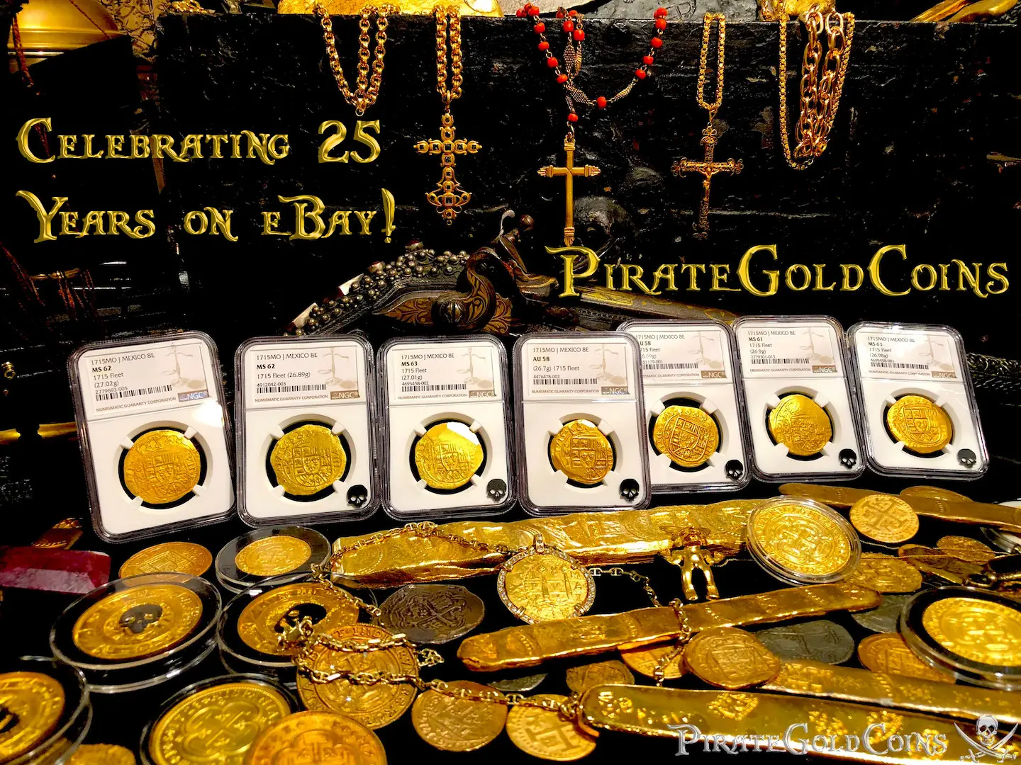 Peru 2 Escudos 1698 "Charles II ~ Cannon Find! 1715 Fleet Shipwreck" NGC 62  12