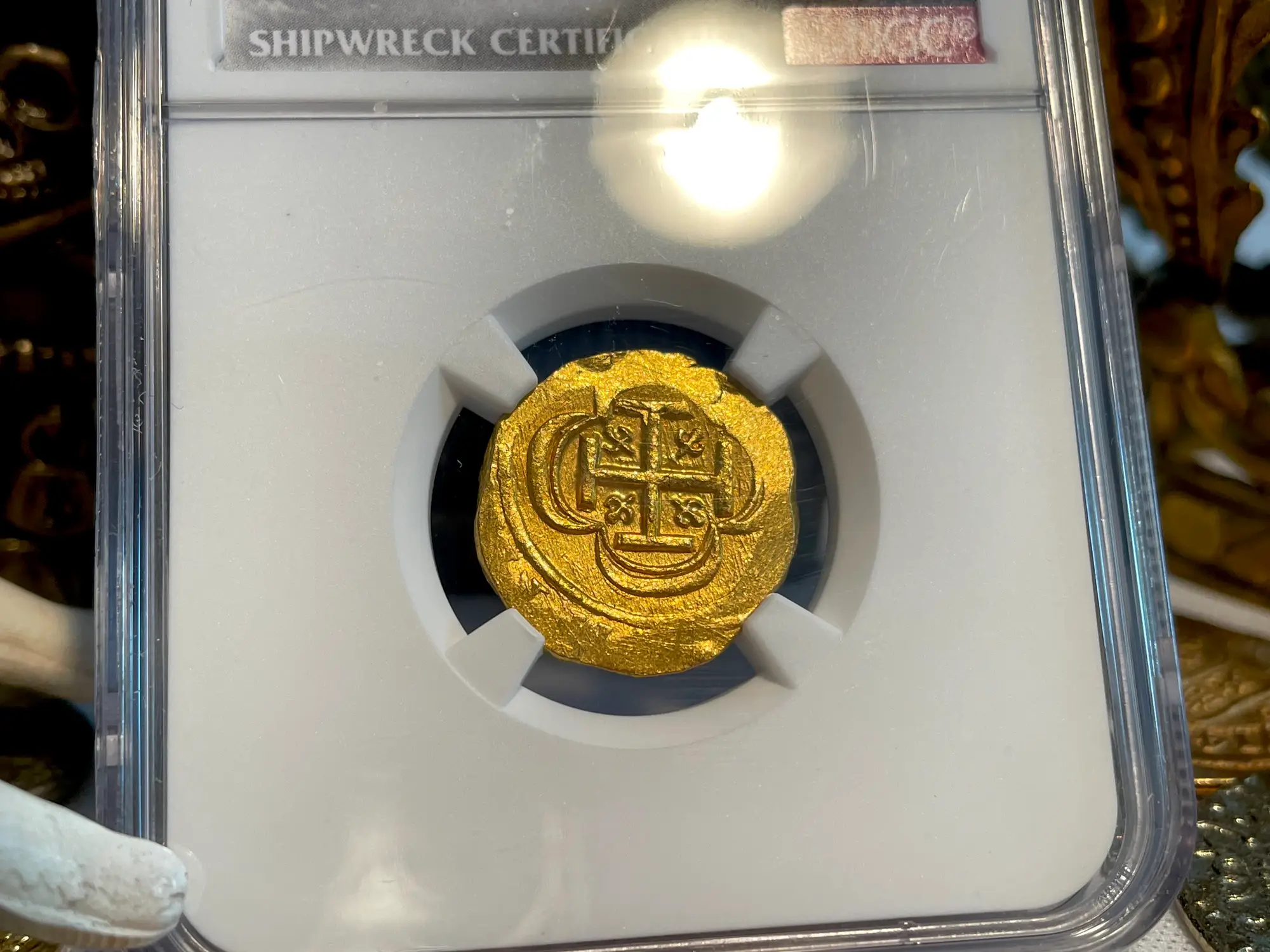 Mexico 2 Escudos 1714-15 "From 1715 Fleet Shipwreck" NGC 65 10