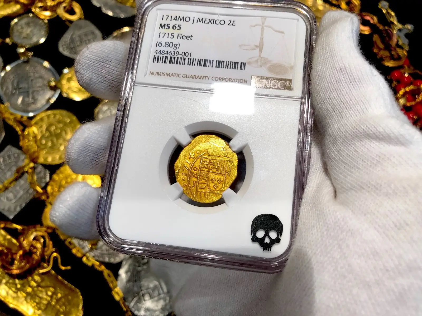 Mexico 2 Escudos 1714 “1715 Fleet Shipwreck” NGC 65  5