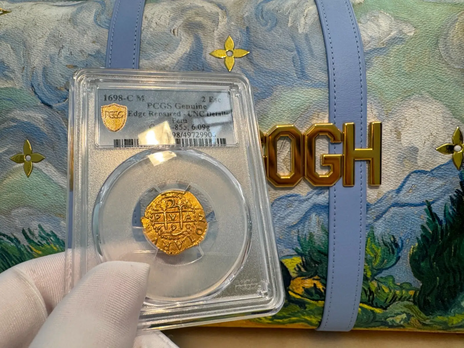 PERU 2 Escudos 1698 "Cuzco ~ 1 Year Coin Type" NGC UNC  15