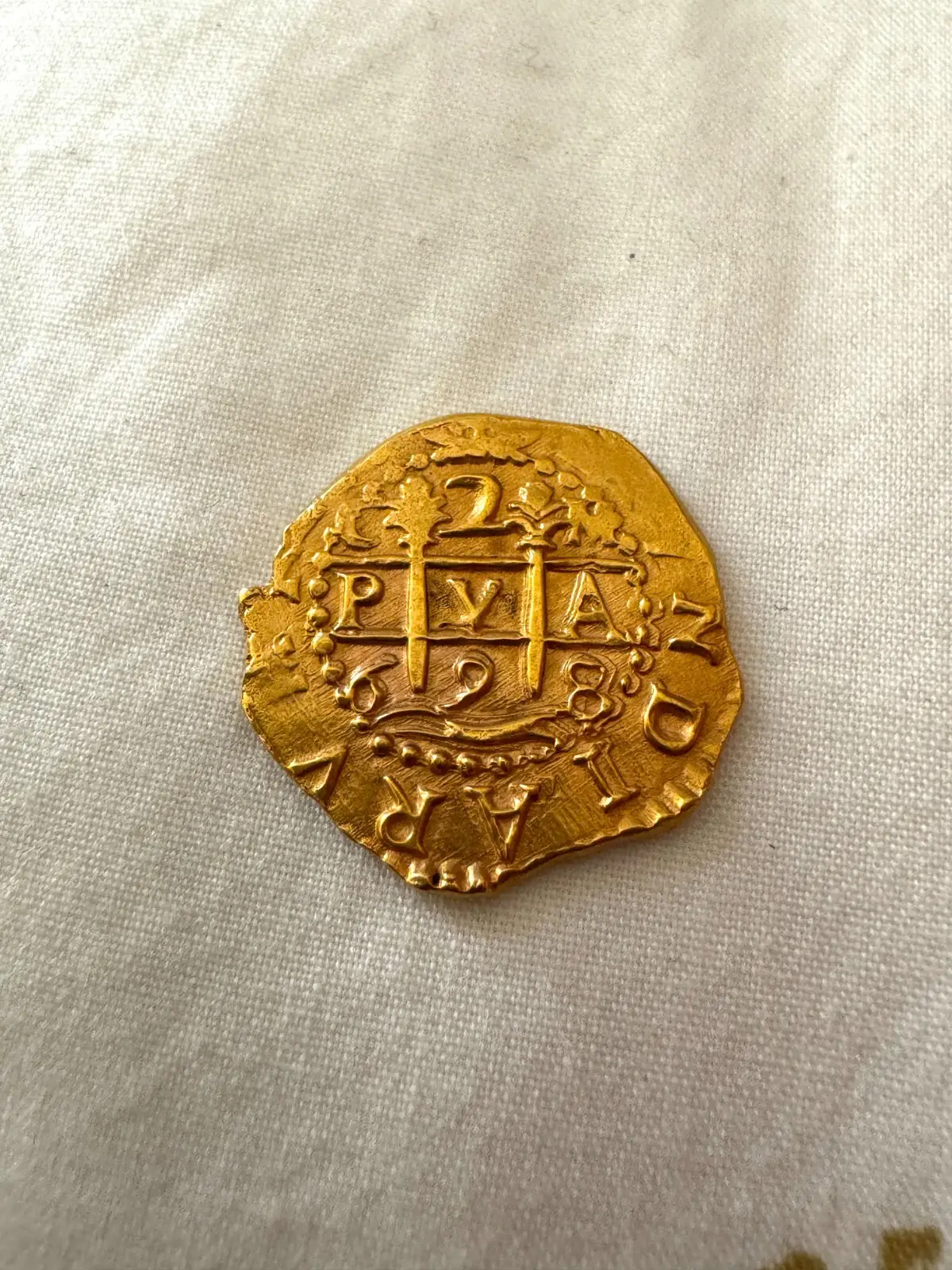 PERU 2 Escudos 1698 "Cuzco ~ 1 Year Coin Type" NGC UNC  4