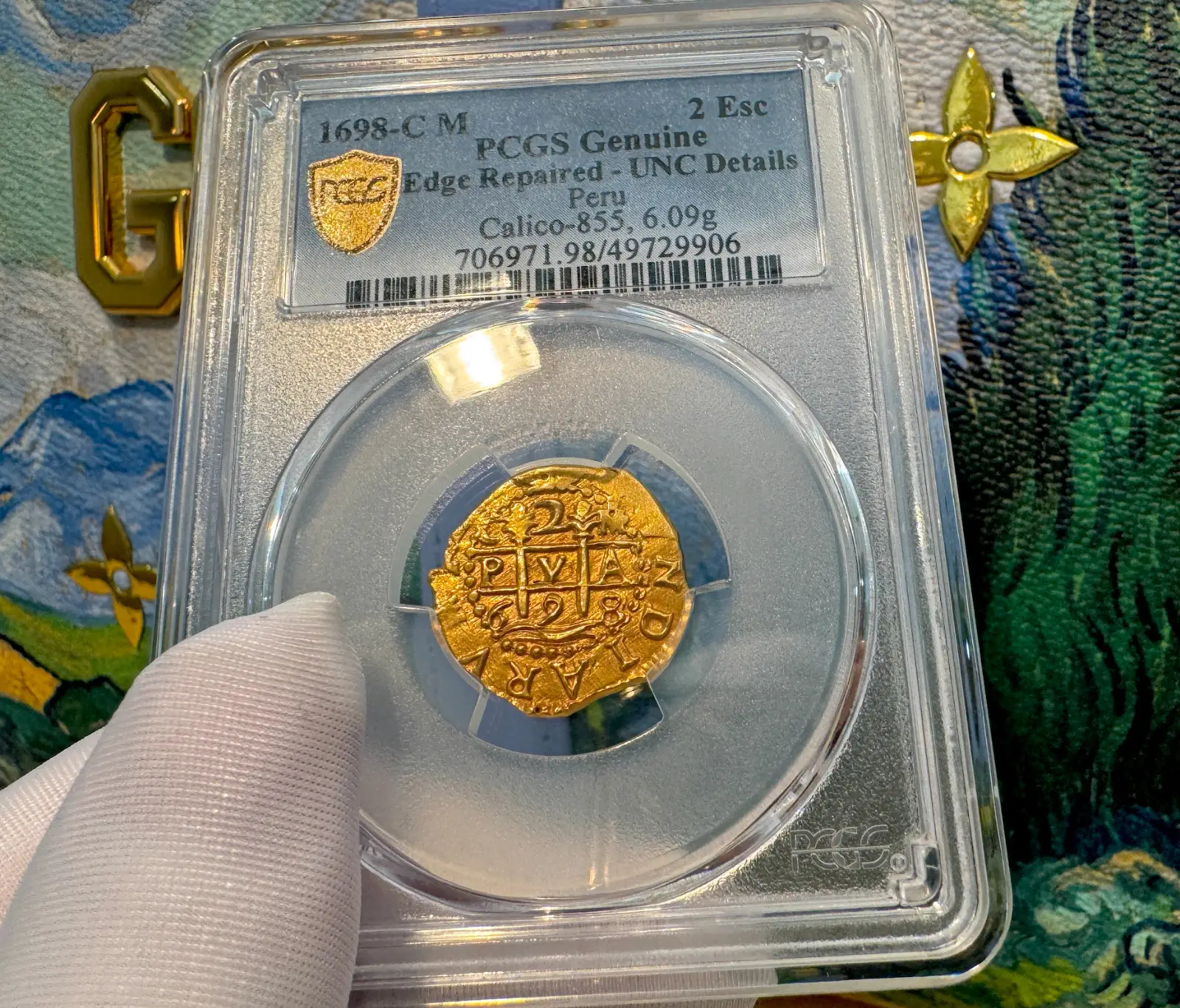 PERU 2 Escudos 1698 "Cuzco ~ 1 Year Coin Type" NGC UNC 