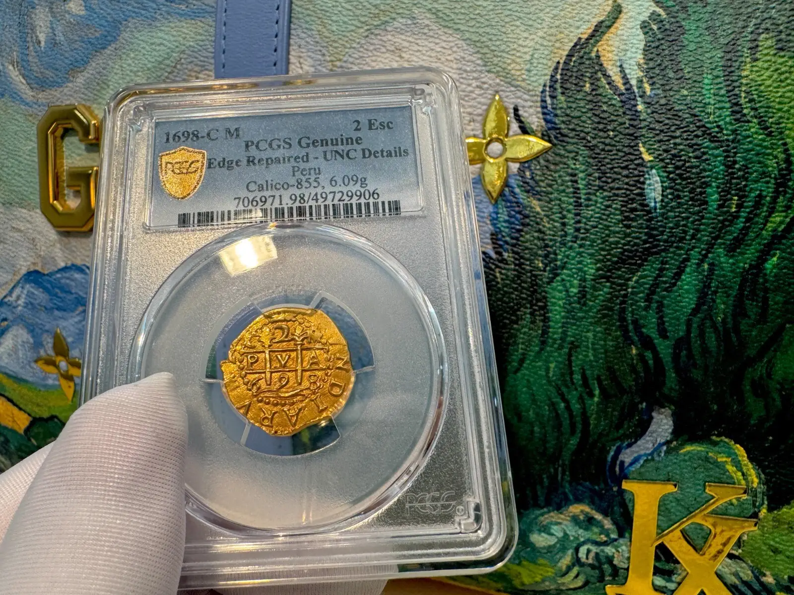 PERU 2 Escudos 1698 "Cuzco ~ 1 Year Coin Type" NGC UNC  8