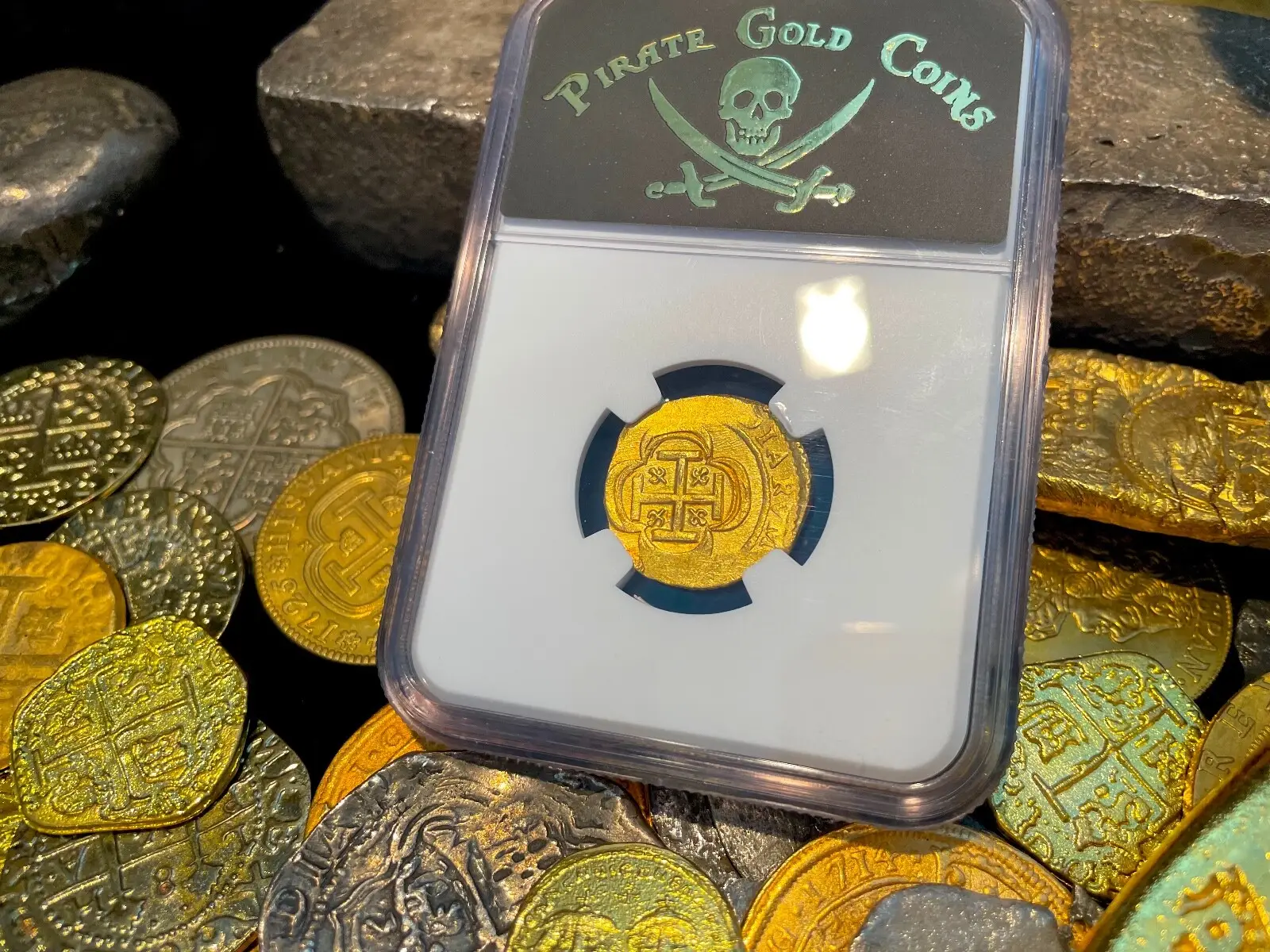 Mexico 2 Escudos 1714 "1715 Fleet Shipwreck" NGC 64  4