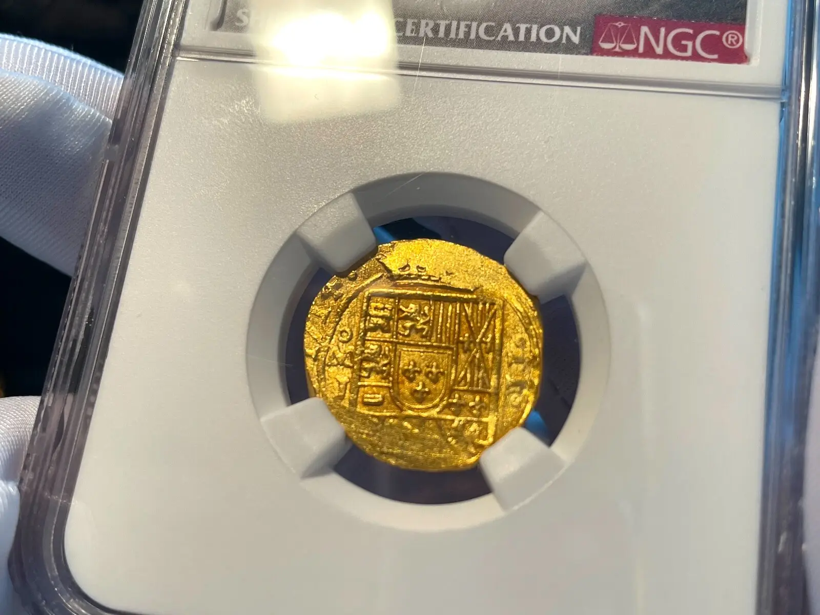 Mexico 2 Escudos 1714 "1715 Fleet Shipwreck" NGC 64 