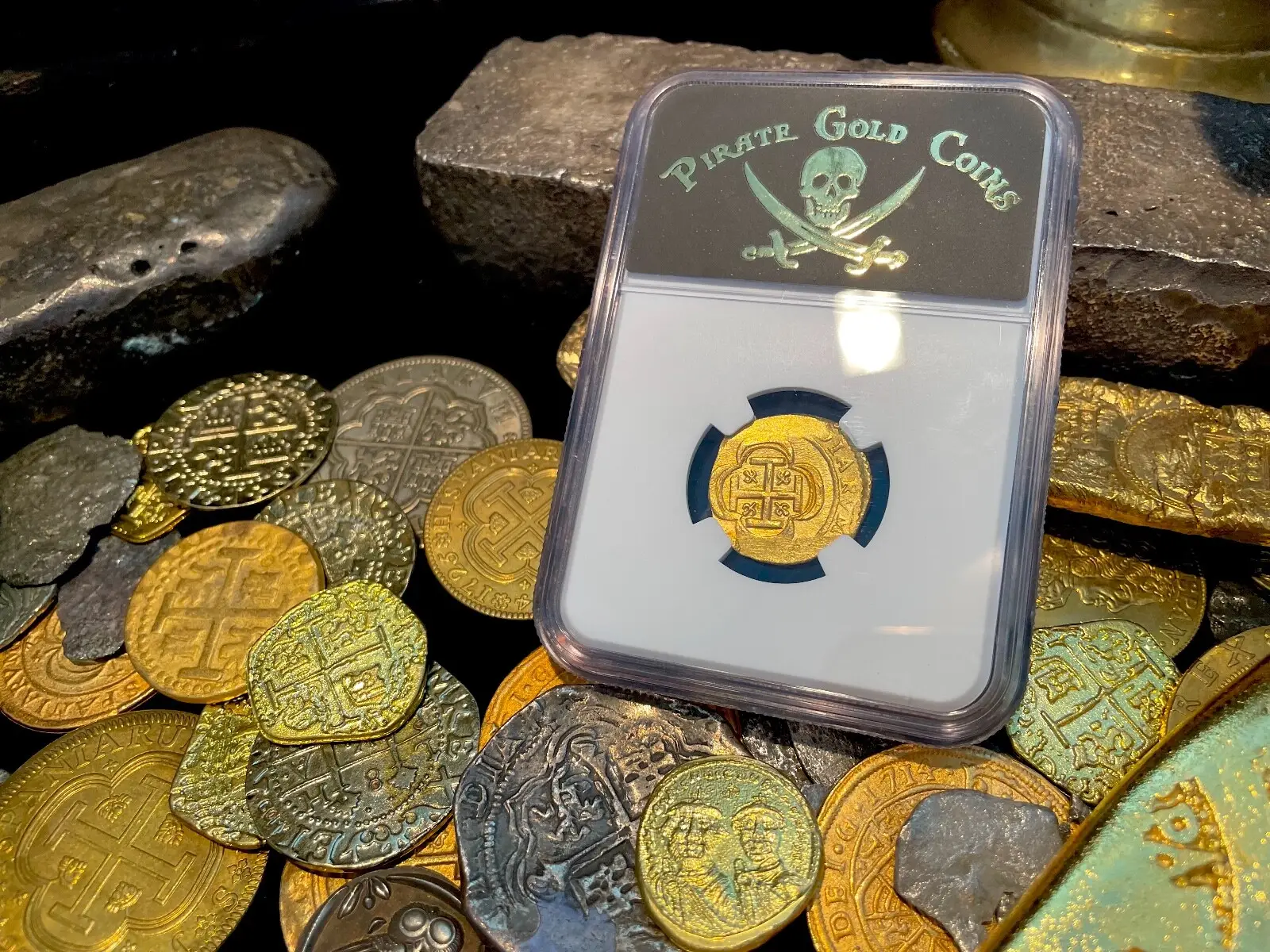 Mexico 2 Escudos 1714 "1715 Fleet Shipwreck" NGC 64  11