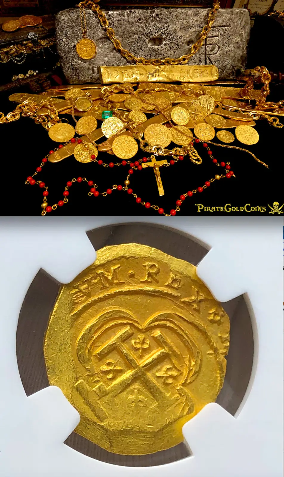 Mexico 2 Escudos 1714 "1715 Fleet Shipwreck" NGC 64  6