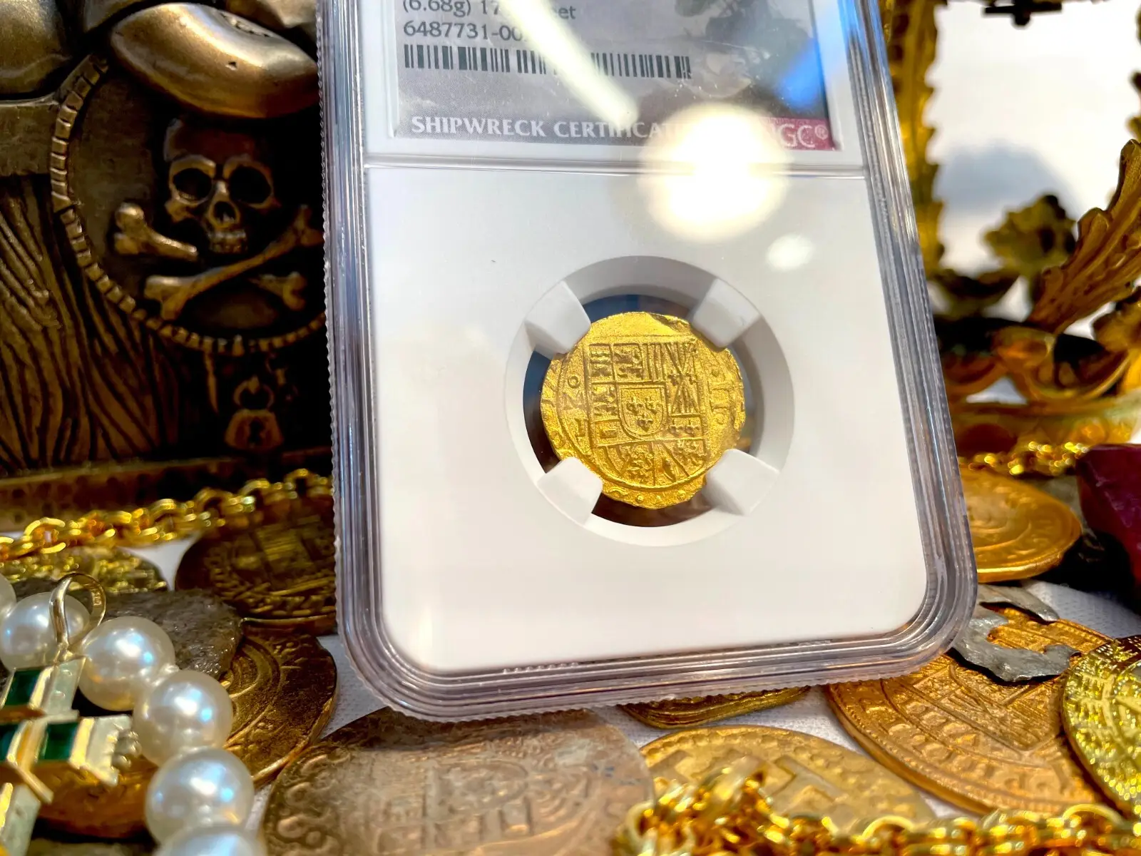 Mexico 2 Escudos 1714 "1715 Fleet Shipwreck" NGC 65 12