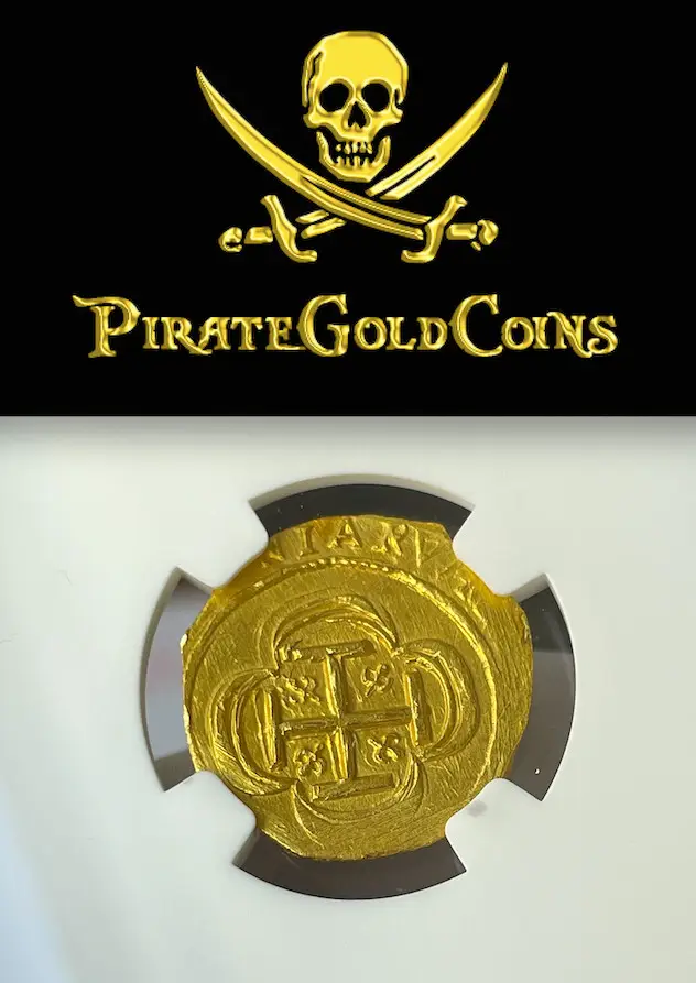 Mexico 2 Escudos 1714 "1715 Fleet Shipwreck" NGC 64  3