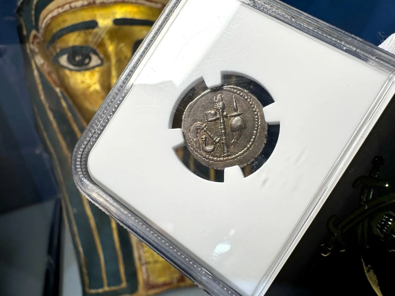 Roman Imperatorial "Julius Caesar - Elephant" NGC Ch XF★ 5X5 10