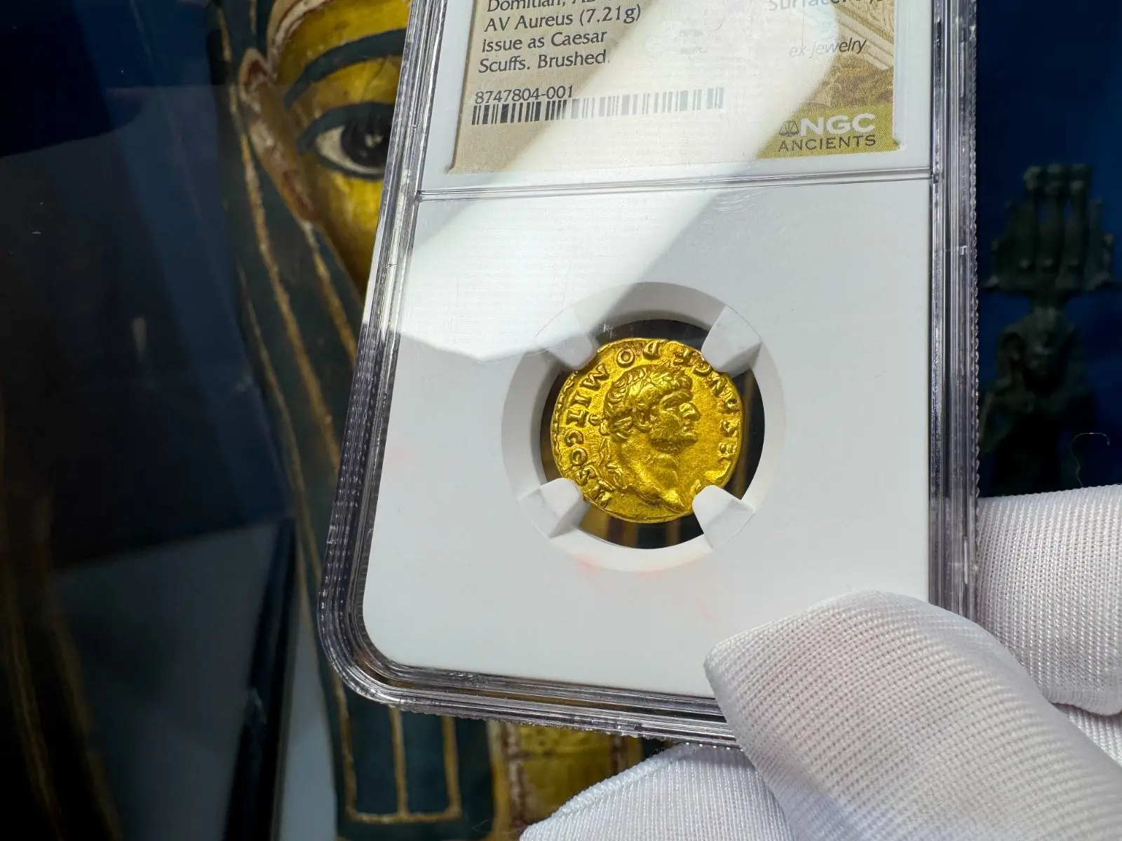 Roman Empire Domitian "12th of the 12 Caesars" 81AD NGC CH VF 5x2 8