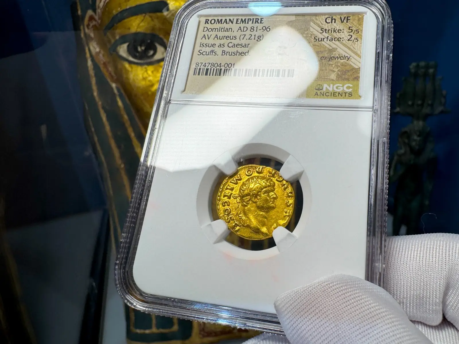 Roman Empire Domitian "12th of the 12 Caesars" 81AD NGC CH VF 5x2 3