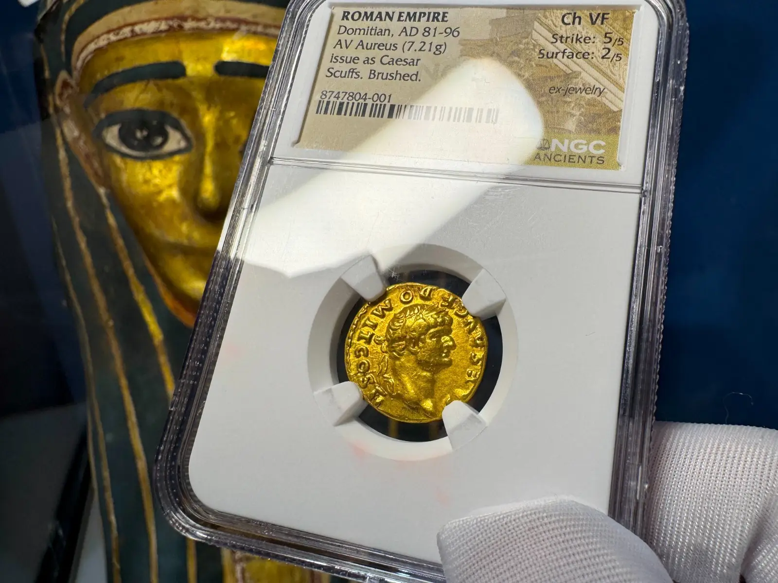 Roman Empire Domitian "12th of the 12 Caesars" 81AD NGC CH VF 5x2 13