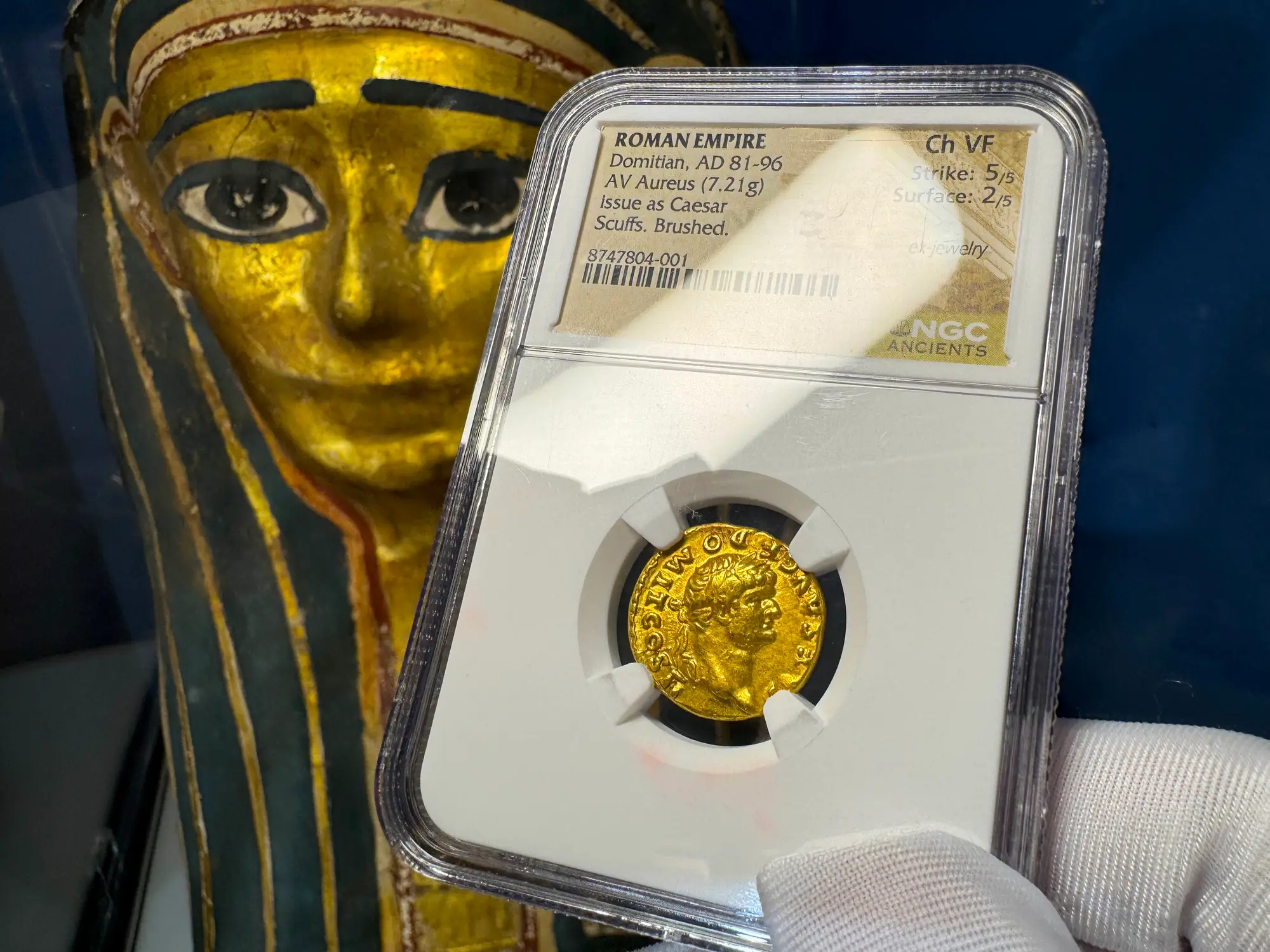 Roman Empire Domitian "12th of the 12 Caesars" 81AD NGC CH VF 5x2 24