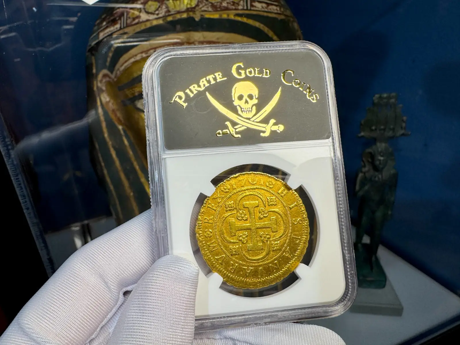 Spain 8 Escudos 1701 "Philip V" NGC AU 1st Year of Bourbon Dynasty 21