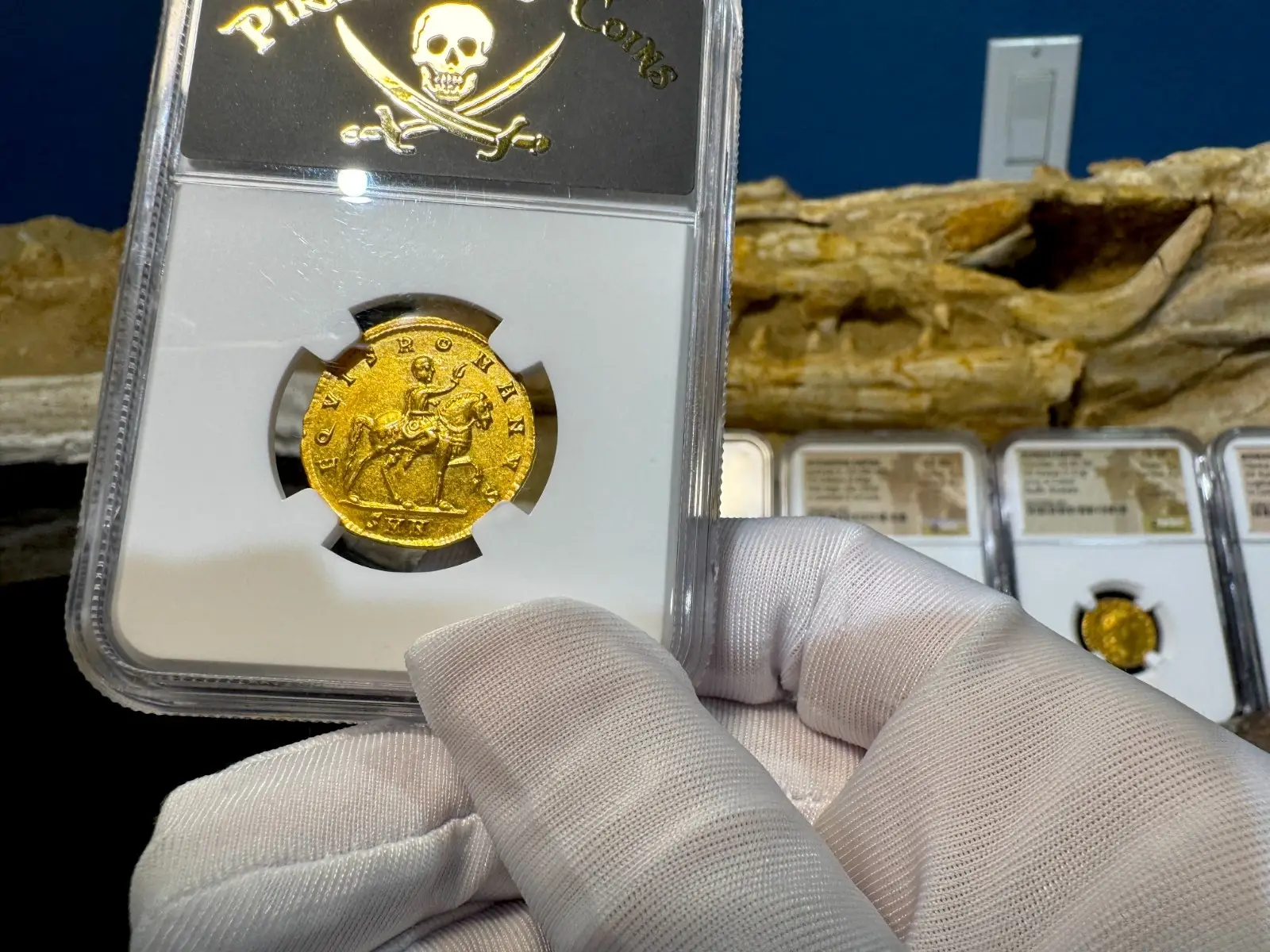 Roman Empire "Constantine I" 1.5 Solidi Medallion 337AD NGC AU 20