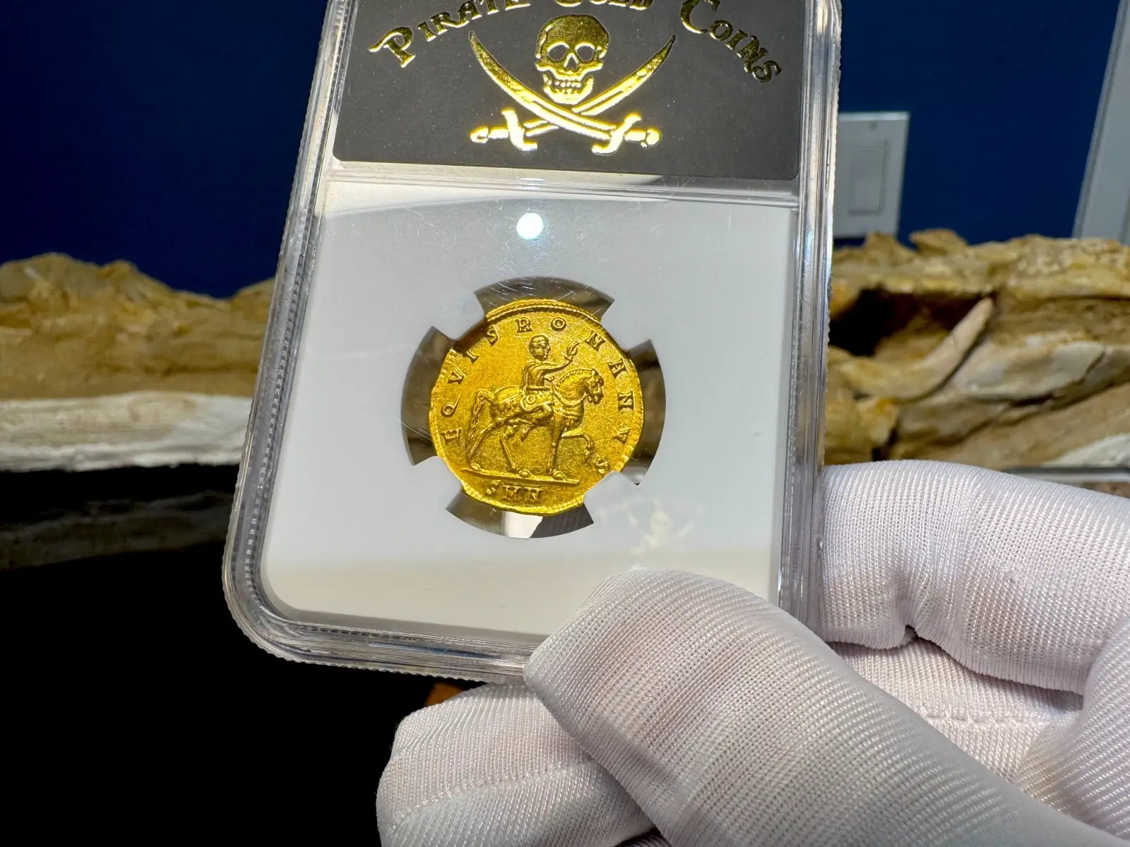 Roman Empire "Constantine I" 1.5 Solidi Medallion 337AD NGC AU 22