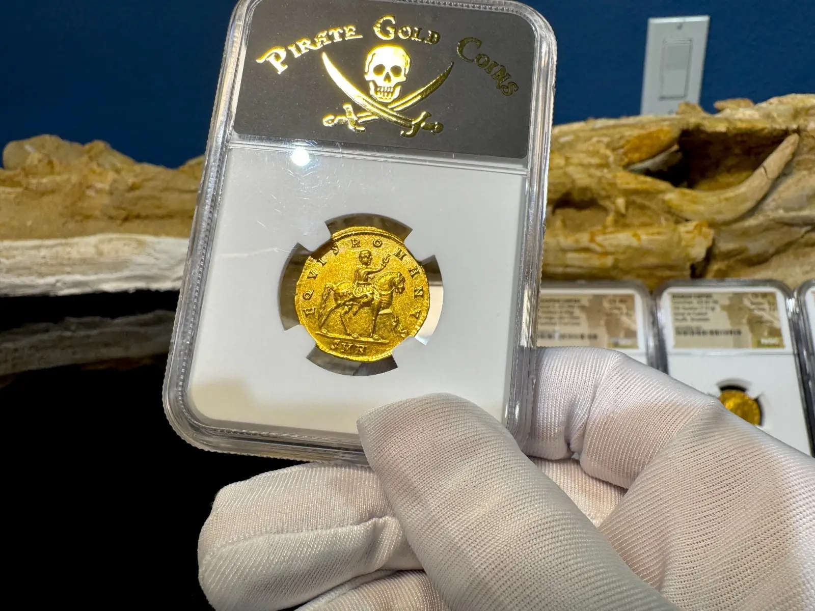 Roman Empire "Constantine I" 1.5 Solidi Medallion 337AD NGC AU 10