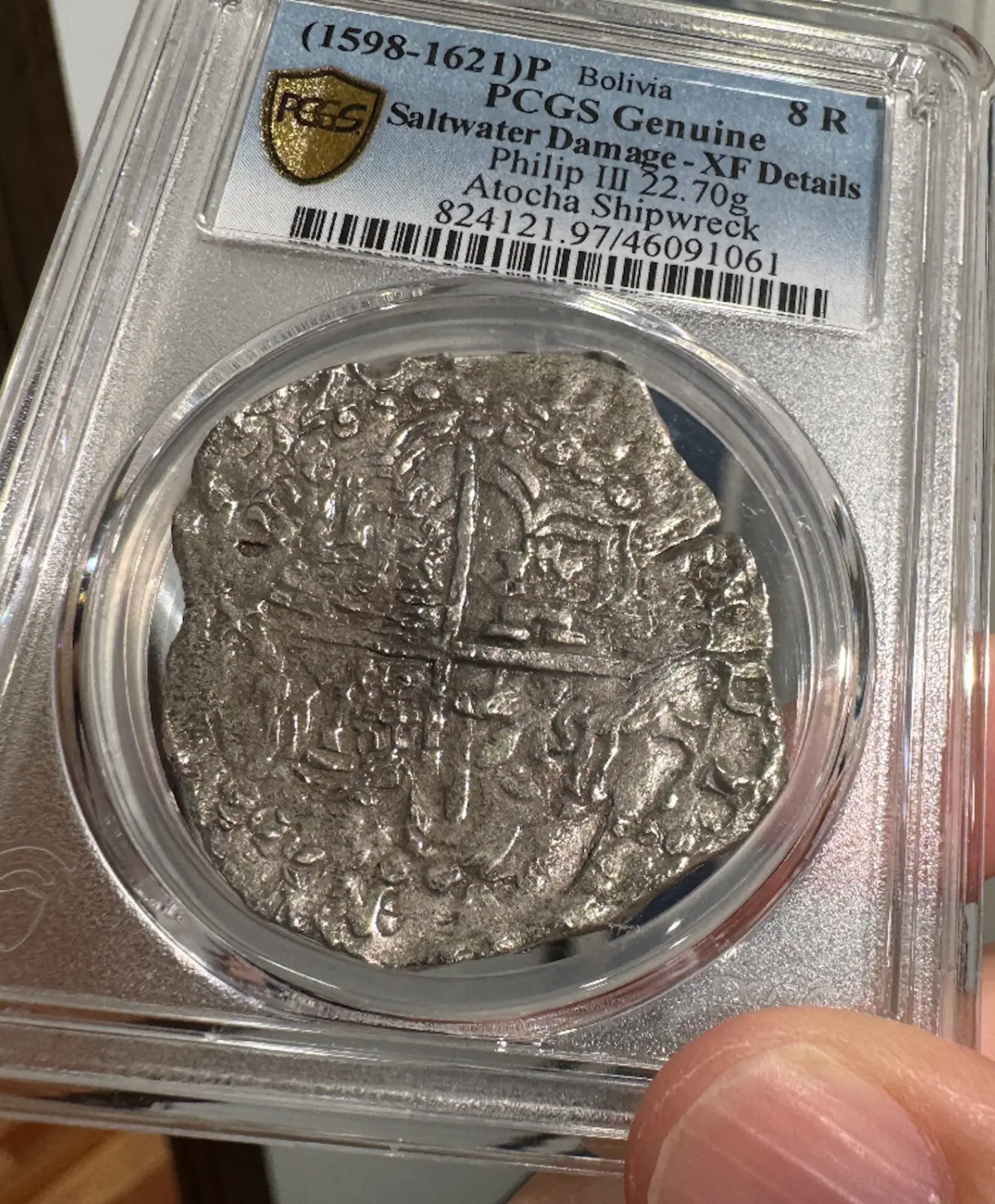 Bolivia 8 Reales 1620 "Atocha 1622 Shipwreck" PCGS Partially Dated #91061 2