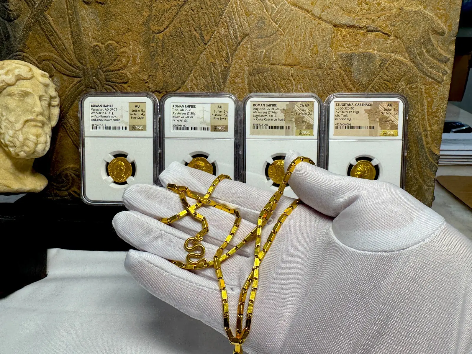 24KT GOLD NECKLACE CHAIN APPX 24" 6