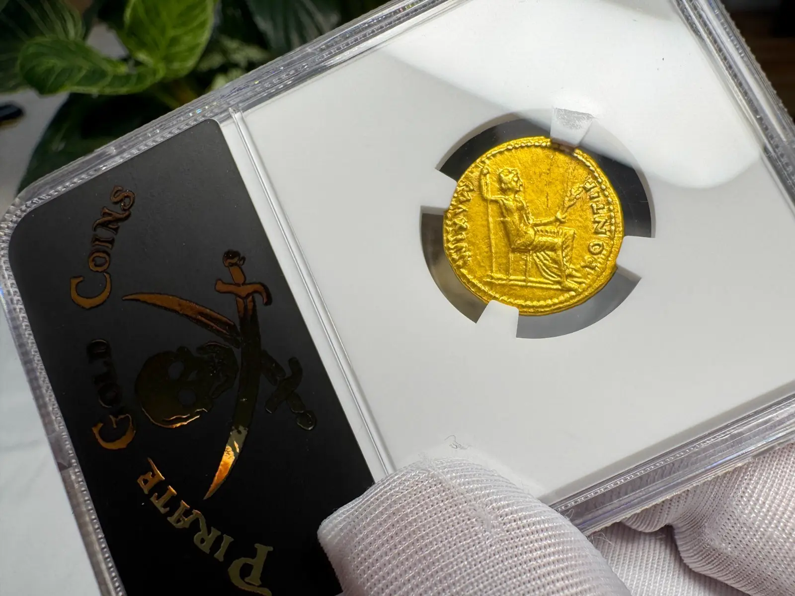 Roman Empire "Tiberius- 3rd of 12 Caesars" 14AD Aureus CH XF #484-001 20