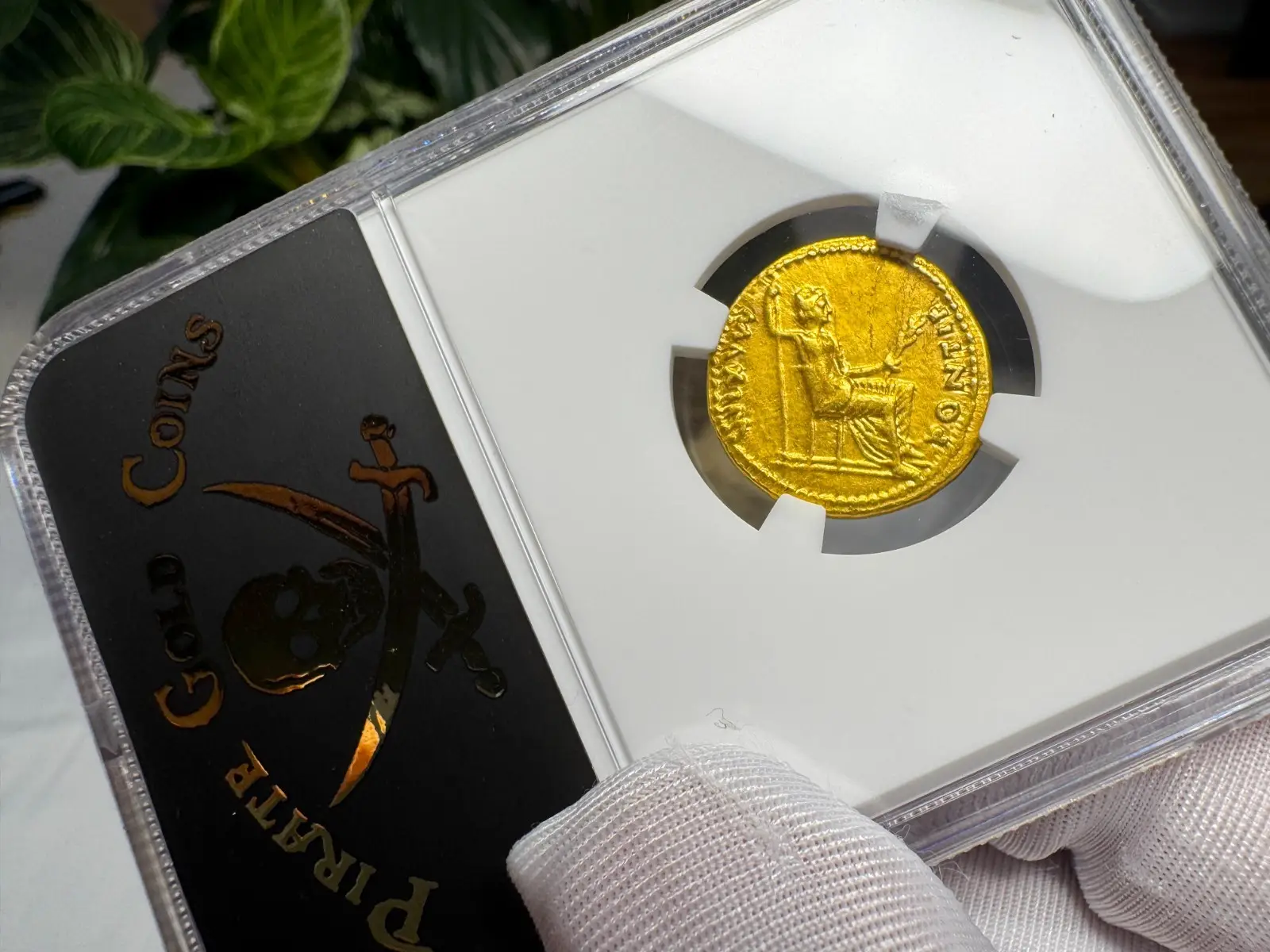 Roman Empire "Tiberius- 3rd of 12 Caesars" 14AD Aureus CH XF #484-001 9