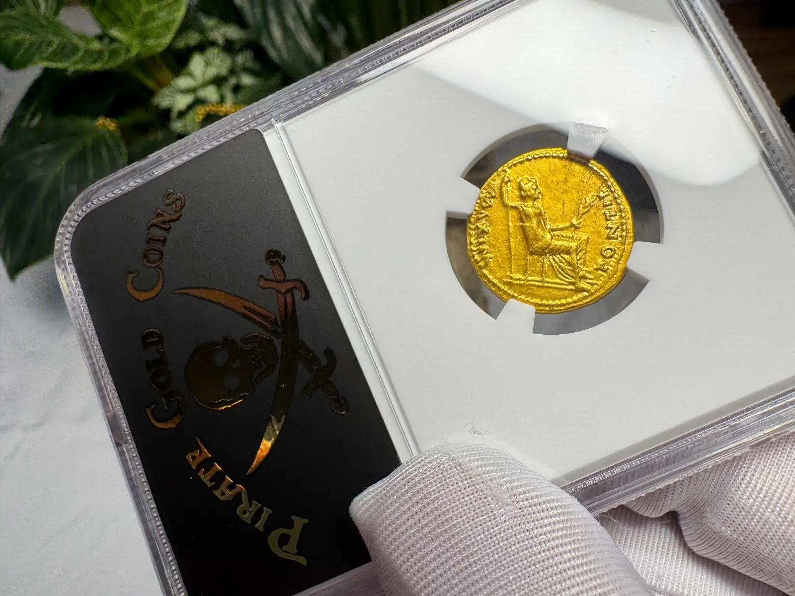 Roman Empire "Tiberius- 3rd of 12 Caesars" 14AD Aureus CH XF #484-001 5