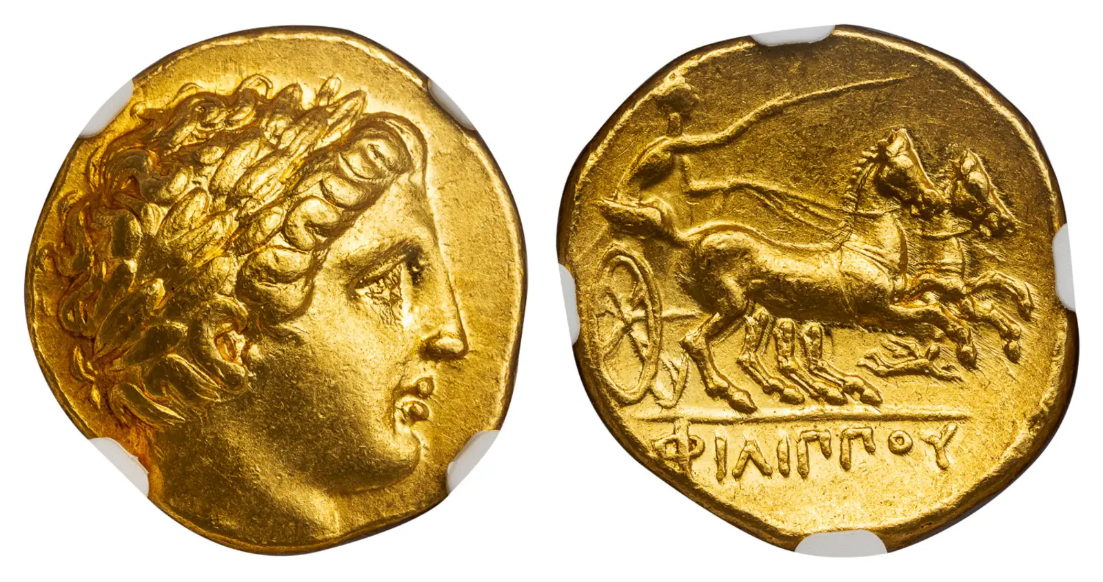 Kingdom OF Macedon "Philip II" 359-336BC Stater NGC AU #087-087 2