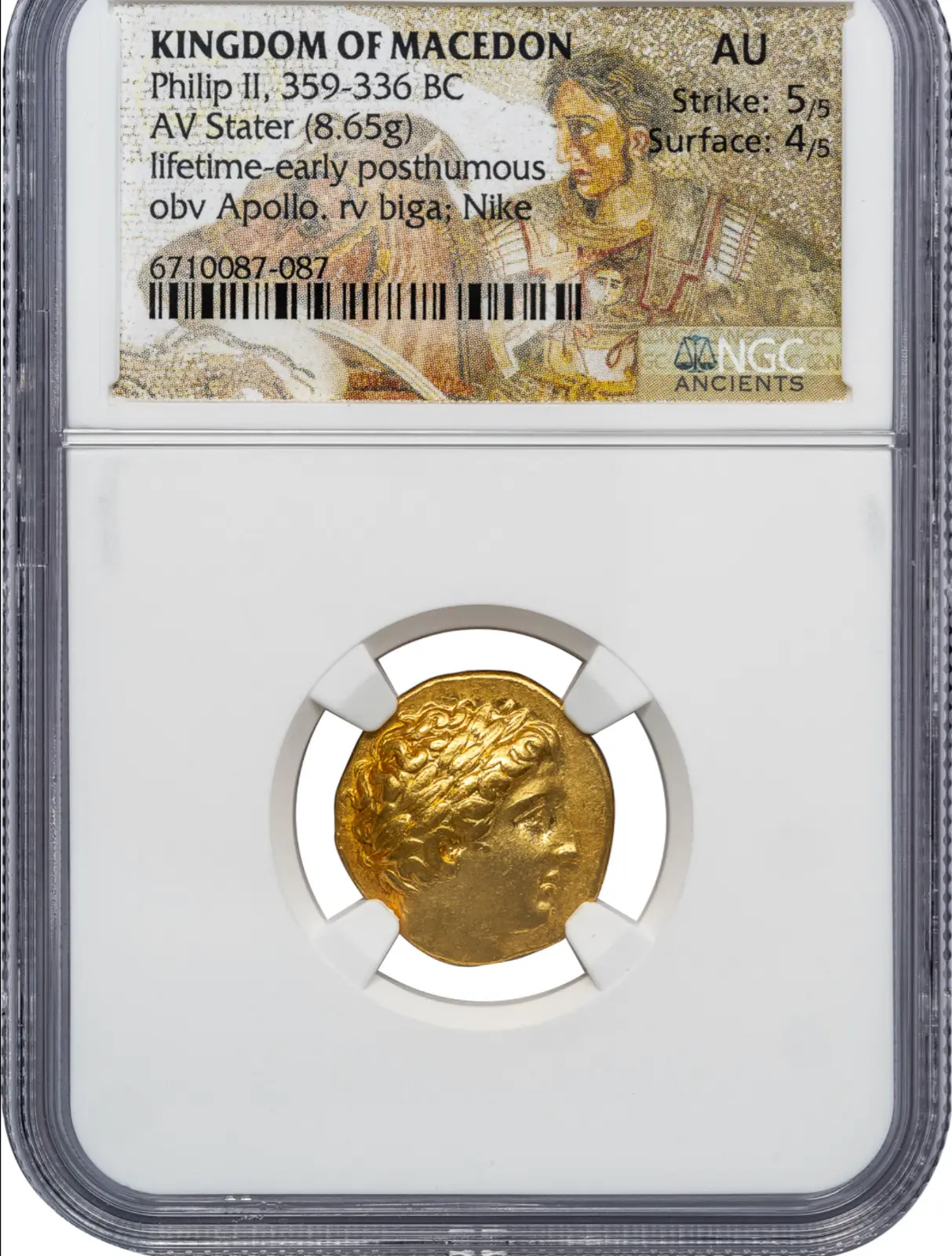 Kingdom OF Macedon "Philip II" 359-336BC Stater NGC AU #087-087